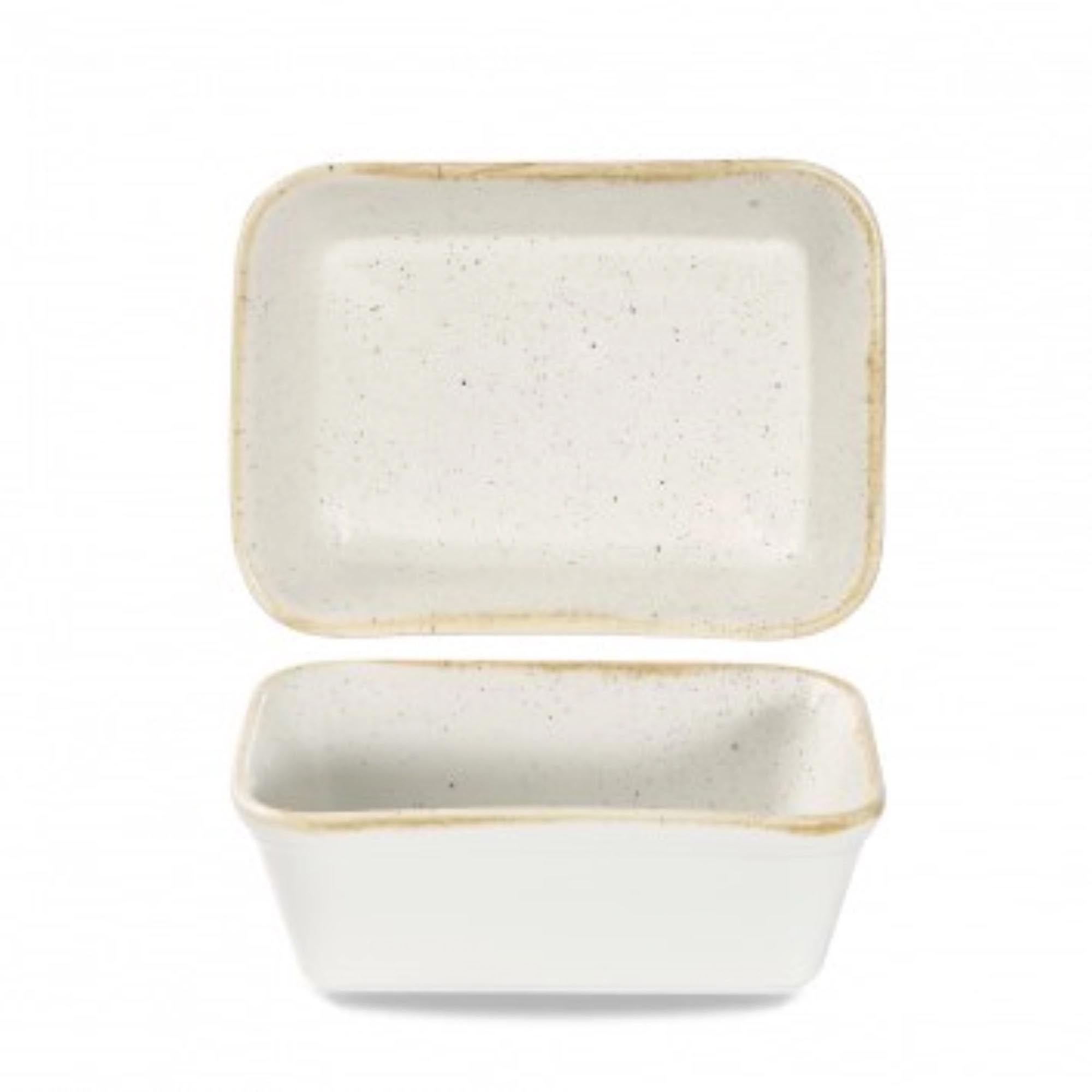 Elegante, robuste Gratinform 16x12cm von Churchill. Perfekt für Gratins & Aufläufe. Hervorragende Wärmeleitfähigkeit & kratzfest.