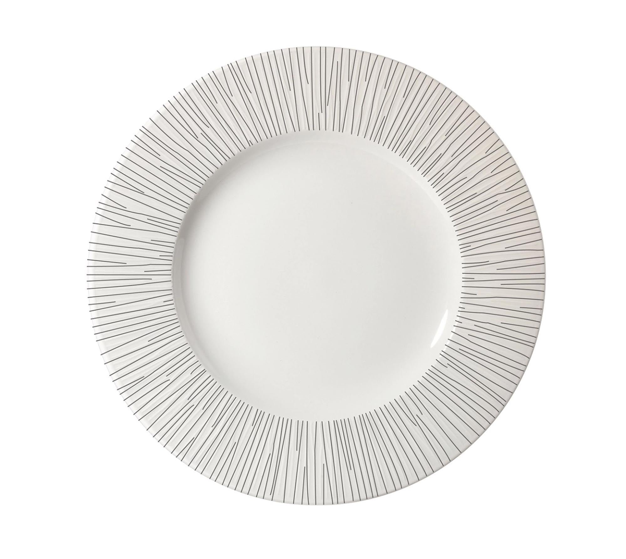 Moderner, tiefen Teller aus der Bamboo White Kollektion von Churchill, 28 cm, perfekt für kreative Anrichte und festliche Tischdekoration.