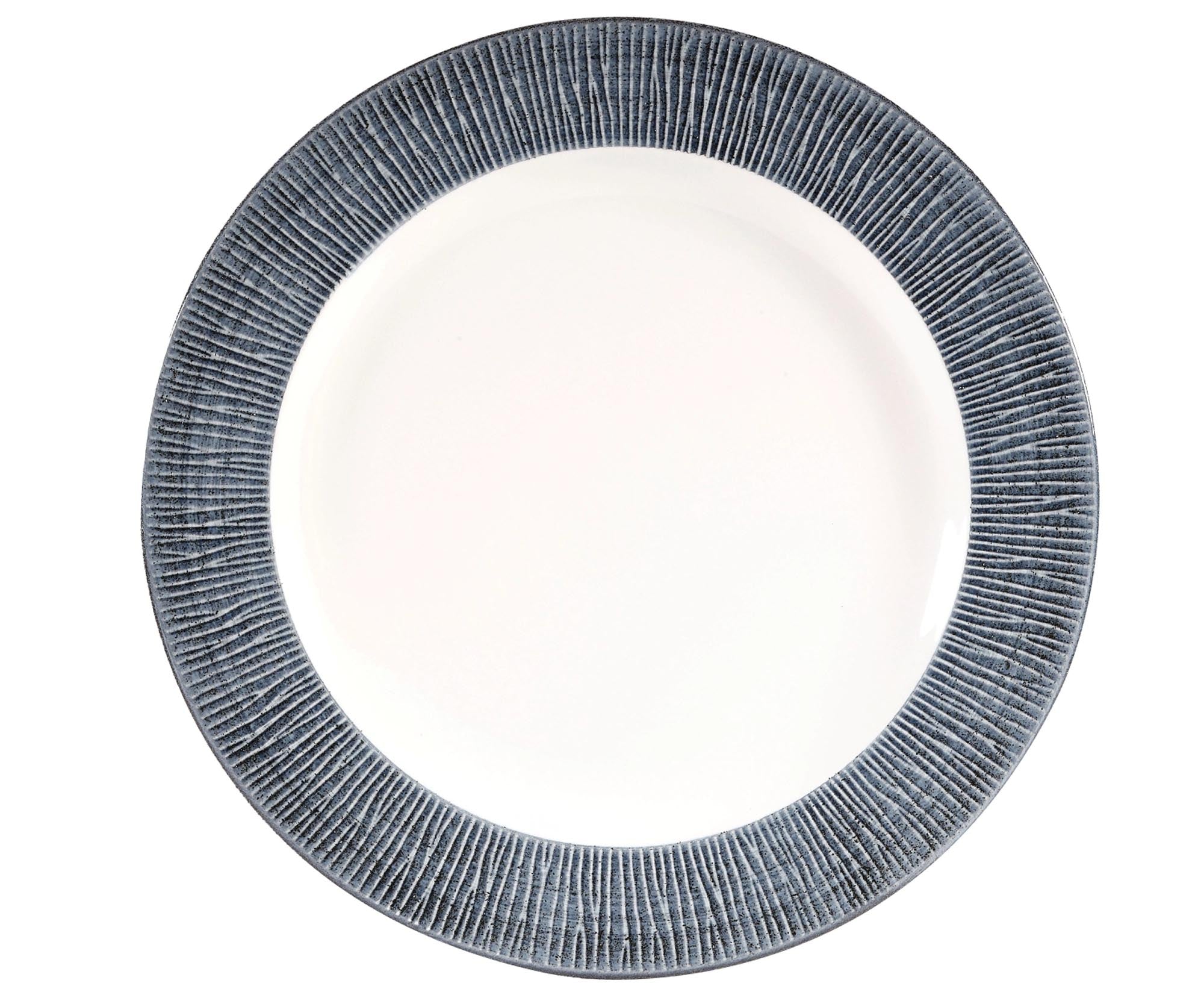 Eleganter Bamboo Mist Teller von Churchill, 27,6 cm, aus robustem Porzellan in sanftem Bambuston. Ideal für stilvolle Anlässe.