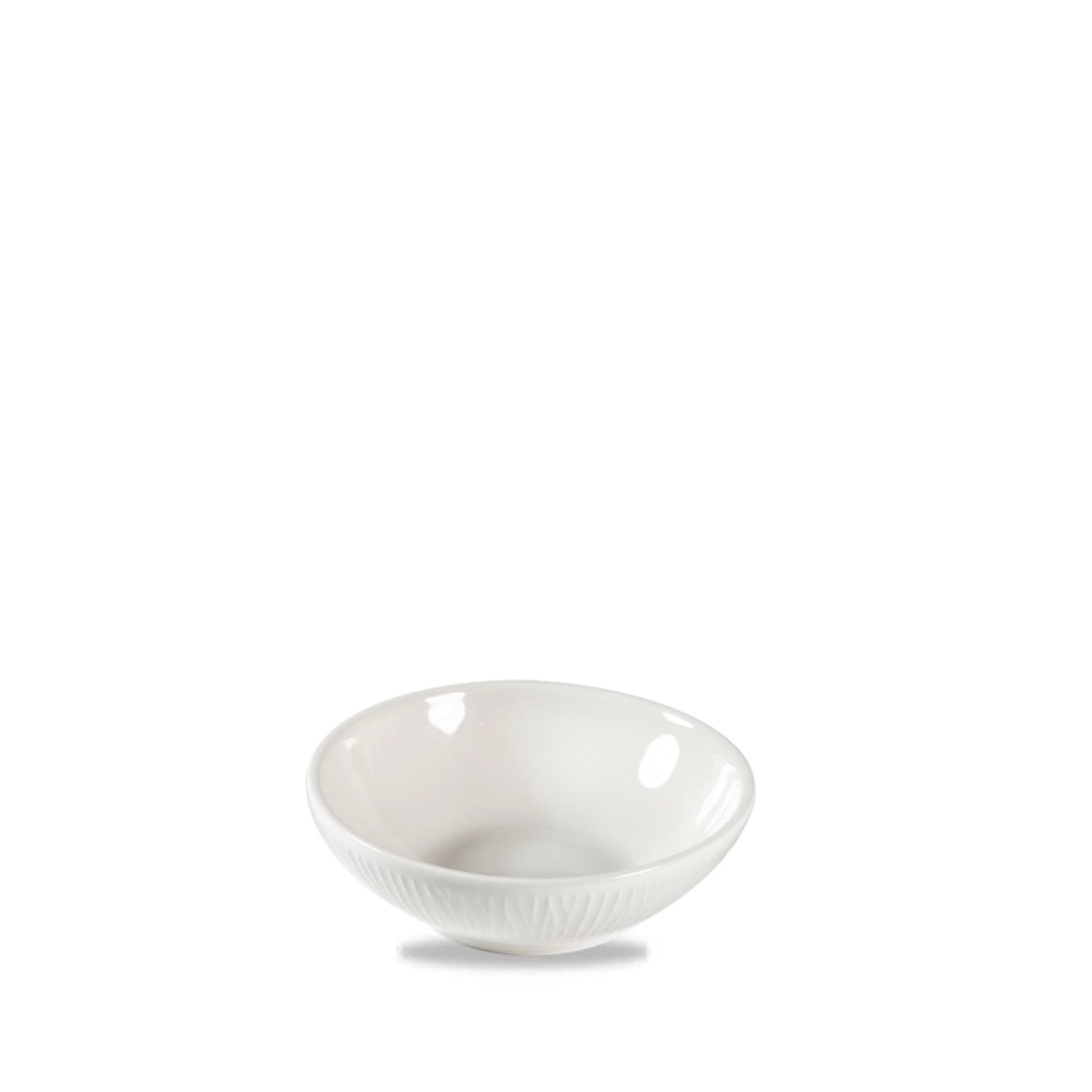 Elegante 11,6 cm große Schale aus der Bamboo White Serie von Churchill, ideal für Desserts oder Snacks, mit modernem Design und 20 cl Fassungsvermögen.