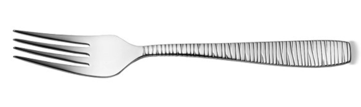 Stilvolle Bamboo Kuchengabel von Churchill, 13.8 cm lang und 2.5 mm dick, ideal für Kuchen und Desserts, um den Genuss zu vervollständigen.