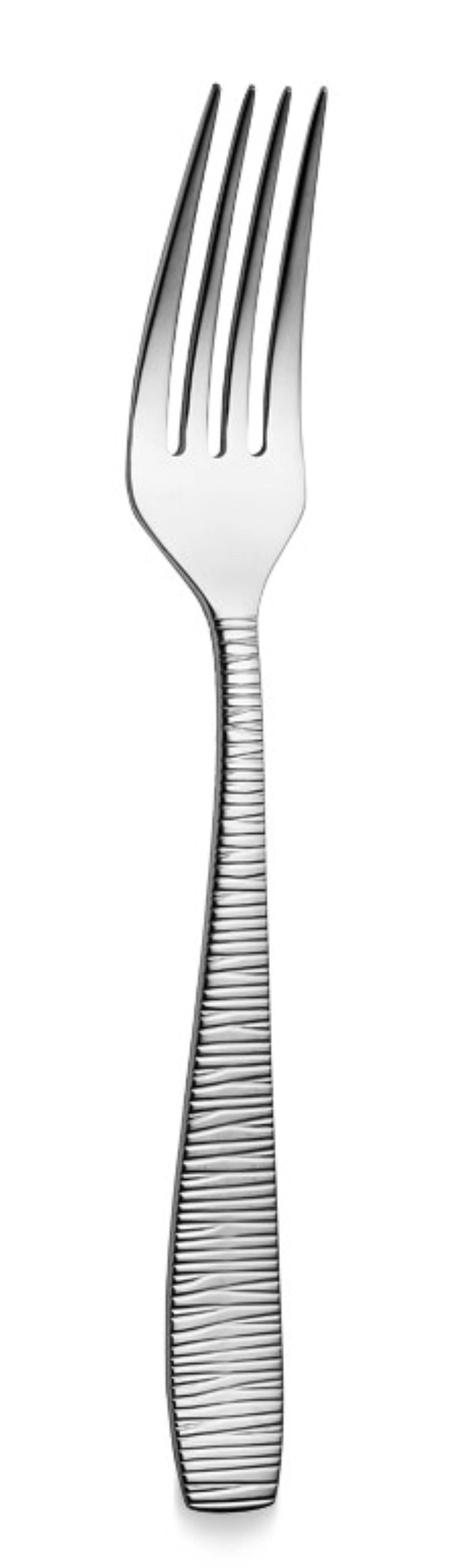 Stilvolle 18,2 cm lange Kuchengabel aus robustem Bambus von Churchill, ideal für Desserts und umweltbewusste Gastronomie.