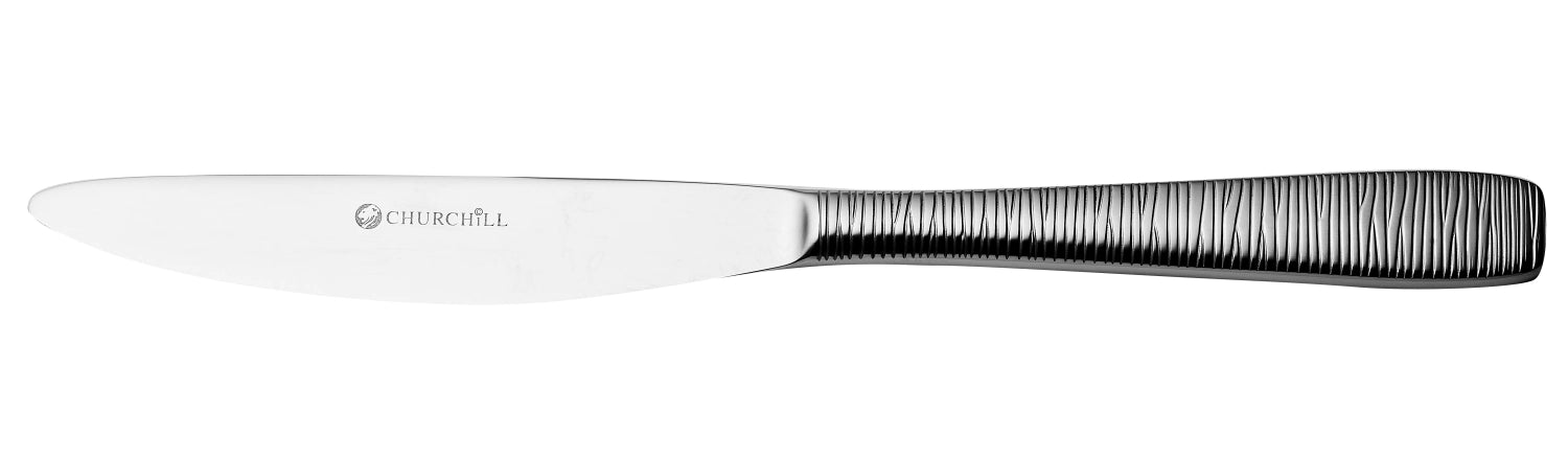 Elegantes Bamboo Tafelmesser von Churchill, 23,8 cm lang und 8 mm dick, ideal für stilvolle Tischdekoration und nachhaltige Esskultur.