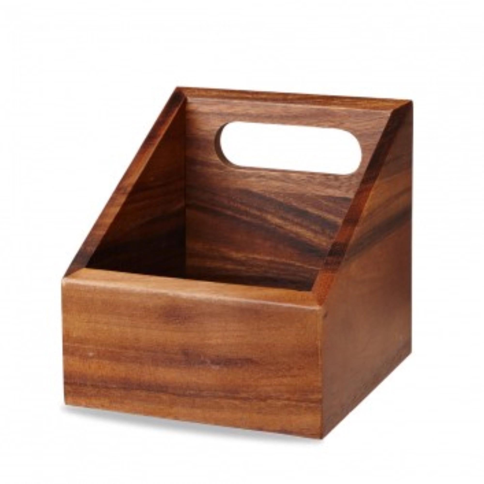 Elegante Alchemy Tragbox aus Akazienholz, 15x15cm, perfekt für die stilvolle Aufbewahrung und Dekoration in jedem Zuhause.