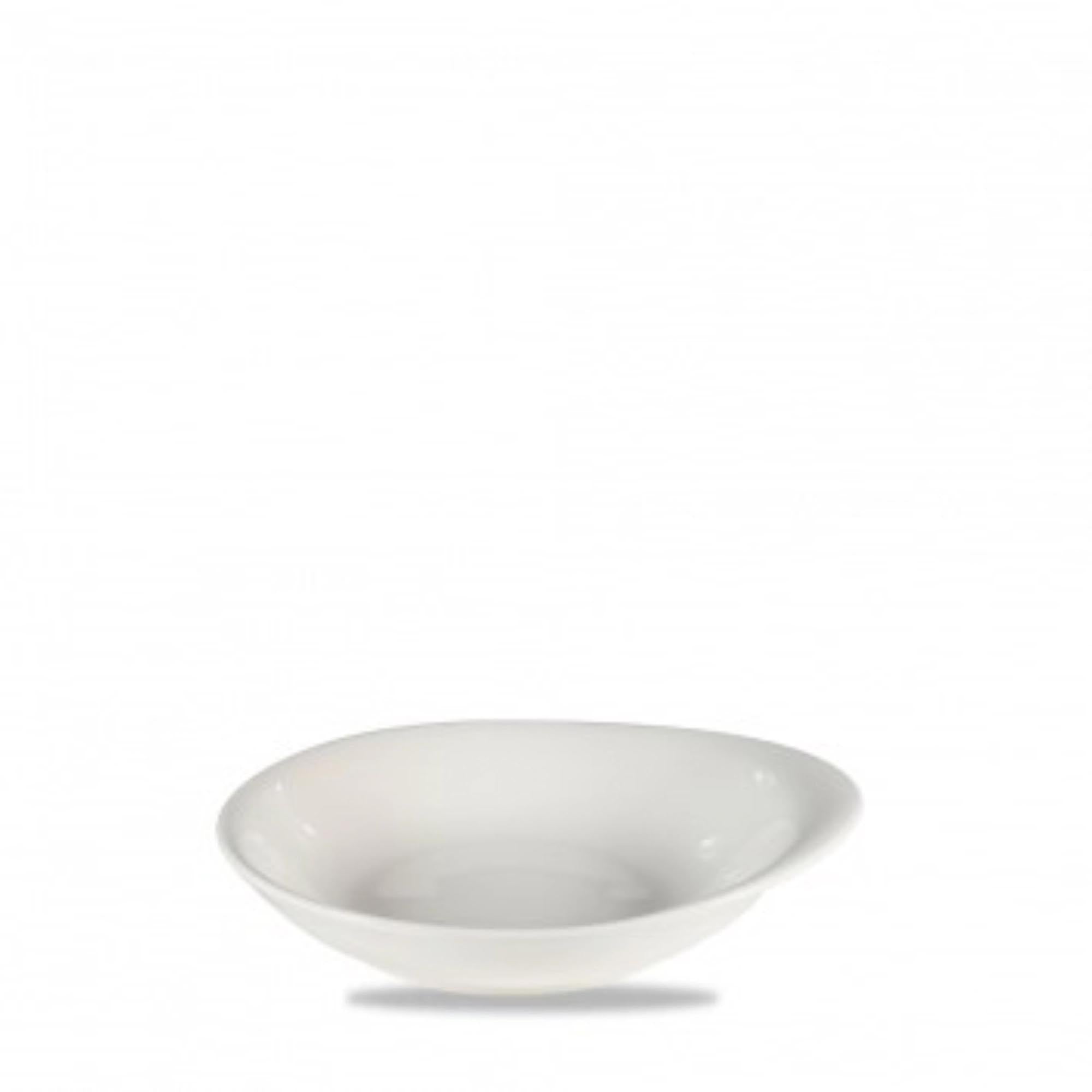 Elegante, weisse Porzellanschale (16x14.5cm, 17cl) von Churchill: robust, vielseitig, spülmaschinenfest, ideal für Snacks & Deko.