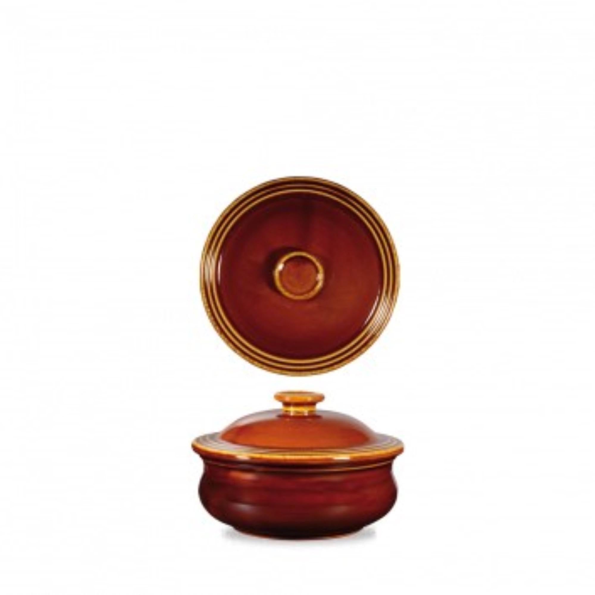 Rustics Brown Topf mit Deckel 43cl, D 14cm