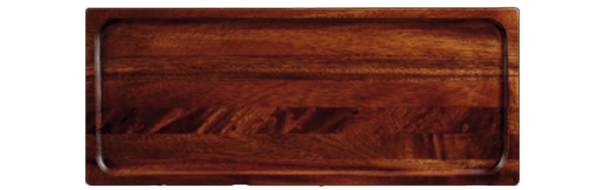 Schlichtes und stilvolles Holztablett von Churchill, 40 x 16,5 cm, perfekt für die ansprechende Präsentation von Speisen und Getränken.