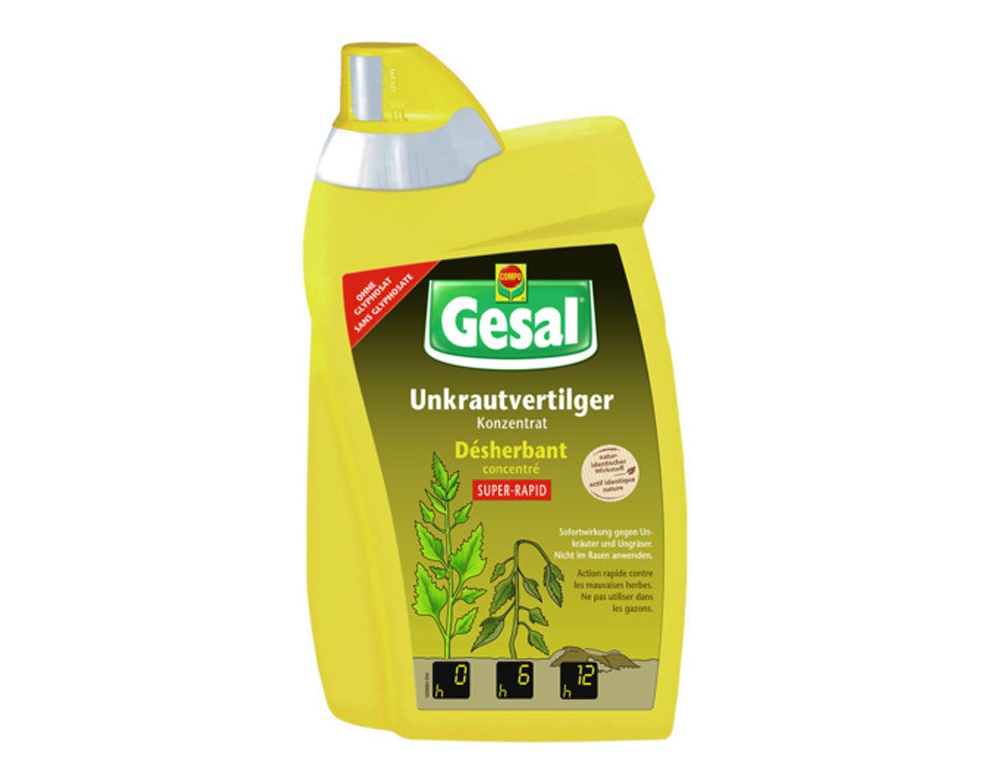 GESAL Unkrautvertilger Super-Rapid 800 ml: Effektiver Unkrautvernichter für Garten, schnelle Wirkung, einfache Anwendung, vielseitig einsetzbar.