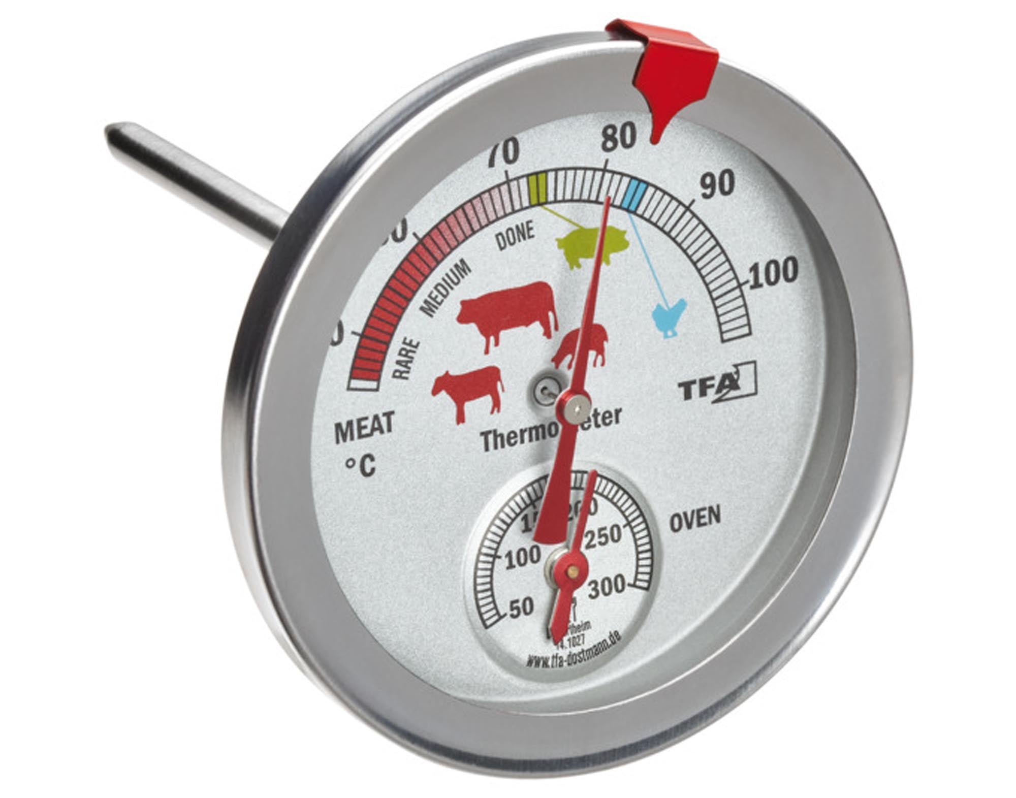 Entdecken Sie das TFA Braten- und Ofenthermometer – Ihr unverzichtbares Grillzubehör für perfekte Fleischgerichte. Robust, präzise und benutzerfreundlich!