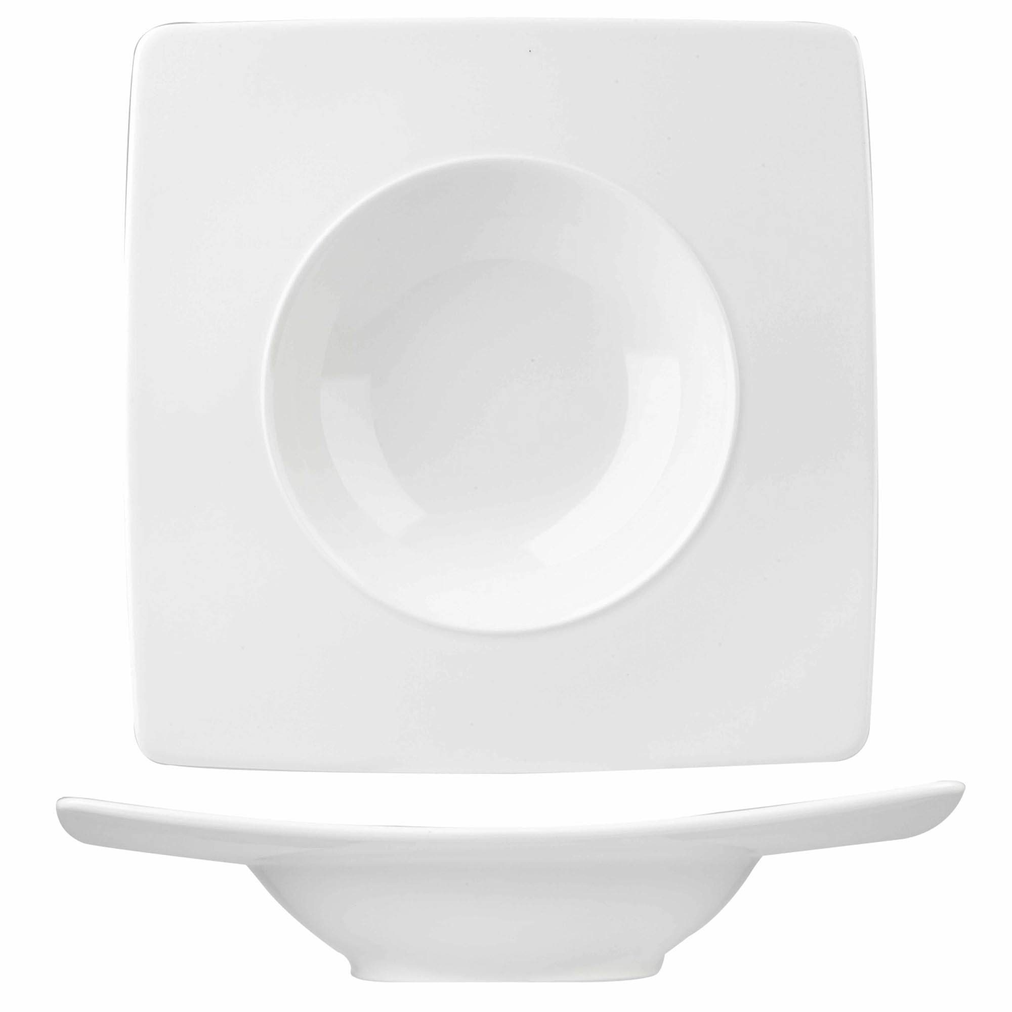 Entdecken Sie den Alchemy Ambience W. Teller tief quadr. 21cm von Churchill. Ideal für Suppen, robustes Porzellan, moderne Präsentation, perfekt für Gastronomie.