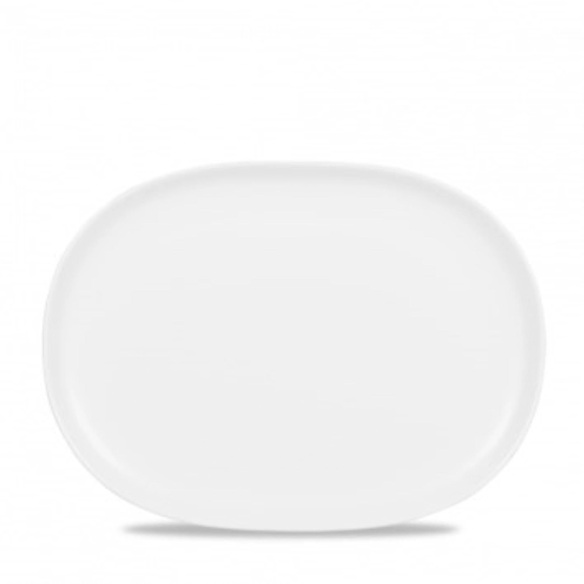 Eleganter ovaler Teller (21.5x28.8cm) in Moonstone-Farbe, kratzfest, ofen- und mikrowellengeeignet, ideal für jede Mahlzeit.