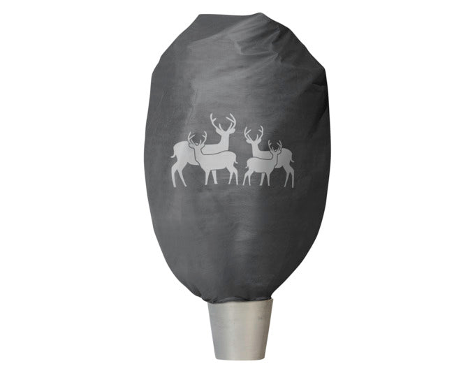 Schützen Sie Ihre Pflanzen stilvoll mit der WINDHAGER Winter-Deko-Vlieshaube Pect Hirsch XXL. Ideal gegen Frost und Schnee, dekorativ und praktisch!