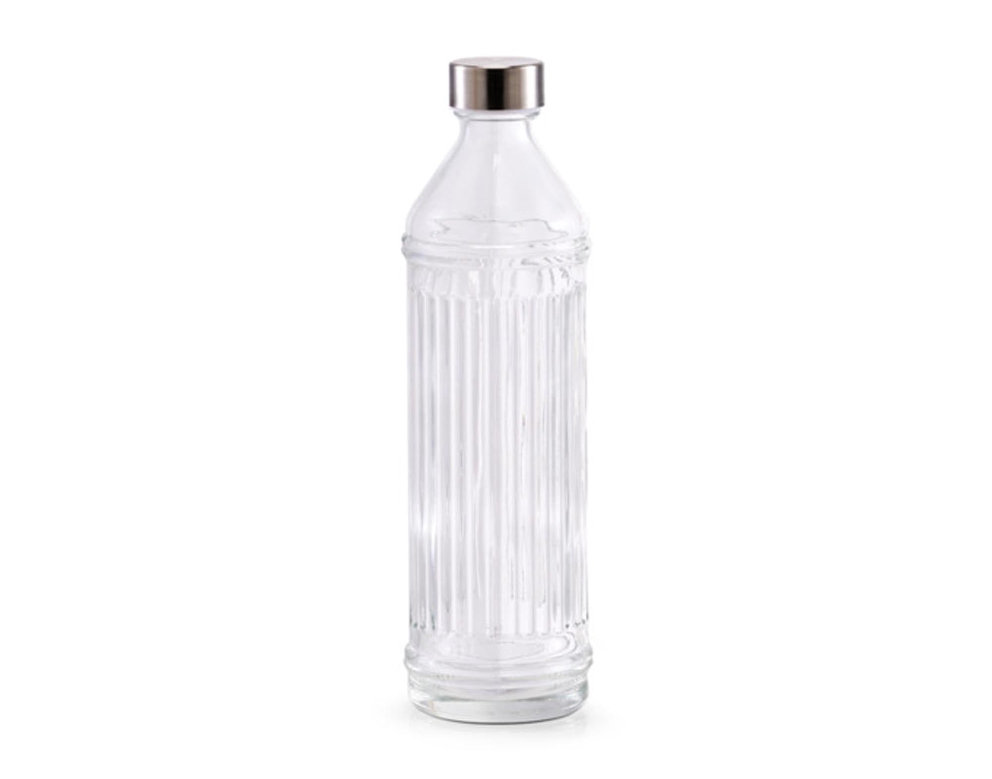 Entdecken Sie die ZELLER Glasflasche mit Metalldeckel (970 ml) – stilvoll, robust und ideal für frische Getränke. Umweltfreundlich und spülmaschinenfest!