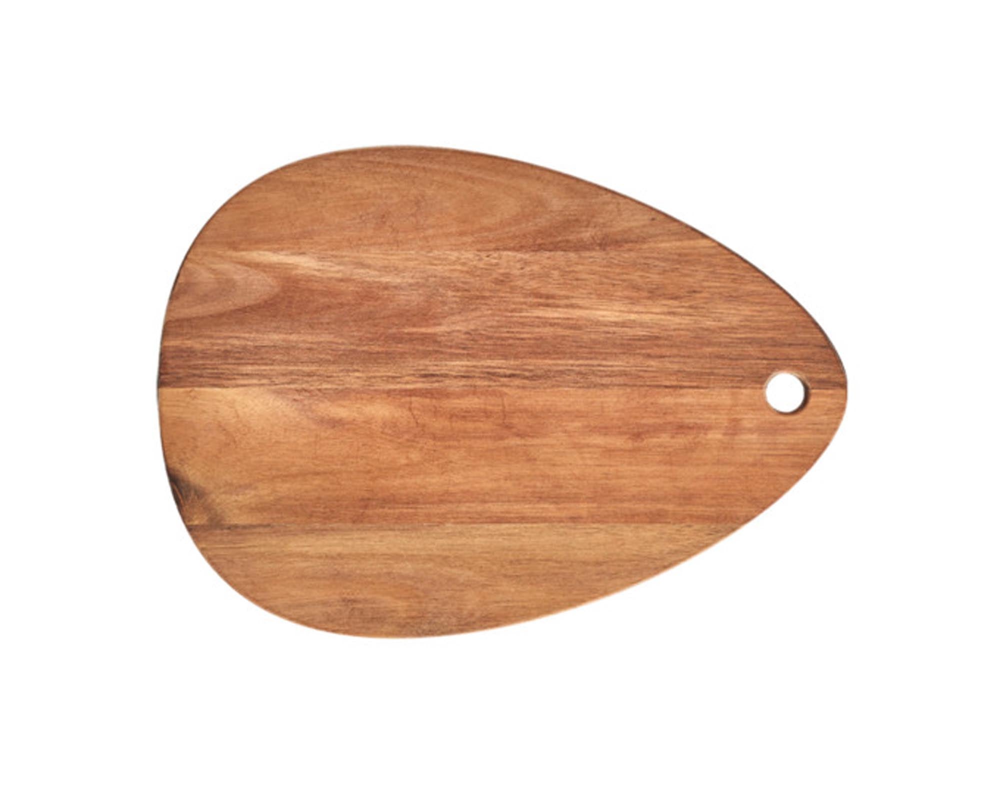 Hochwertiges ZELLER Schneidbrett aus Akazienholz (40x29x2 cm) - robust, antibakteriell, vielseitig als Schneid- und Servierbrett.