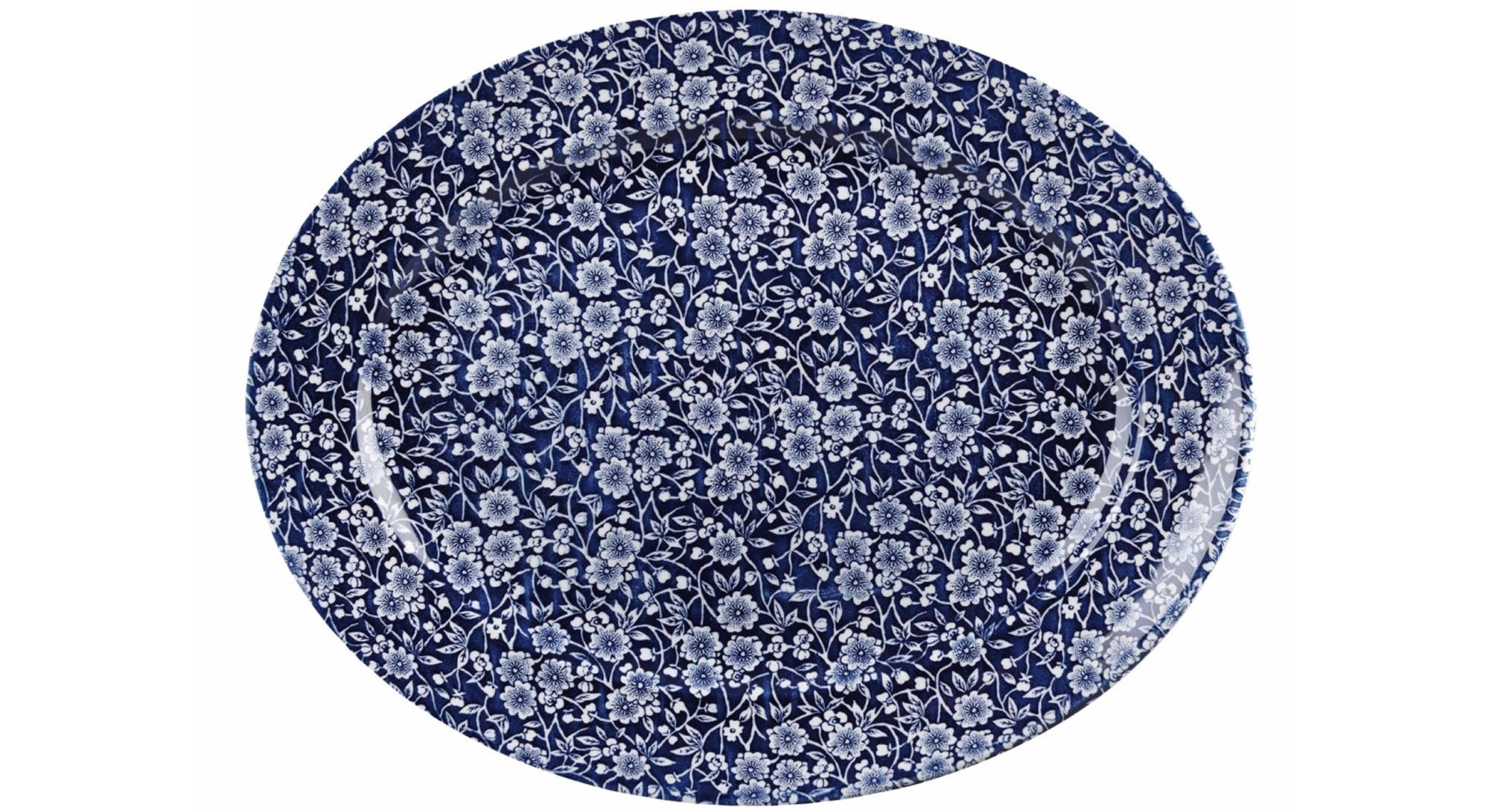 Elegante ovale Porzellanplatte (36,5x29,3 cm) von Churchill, ideal für festliche Anlässe und den täglichen Gebrauch. Spülmaschinenfest.