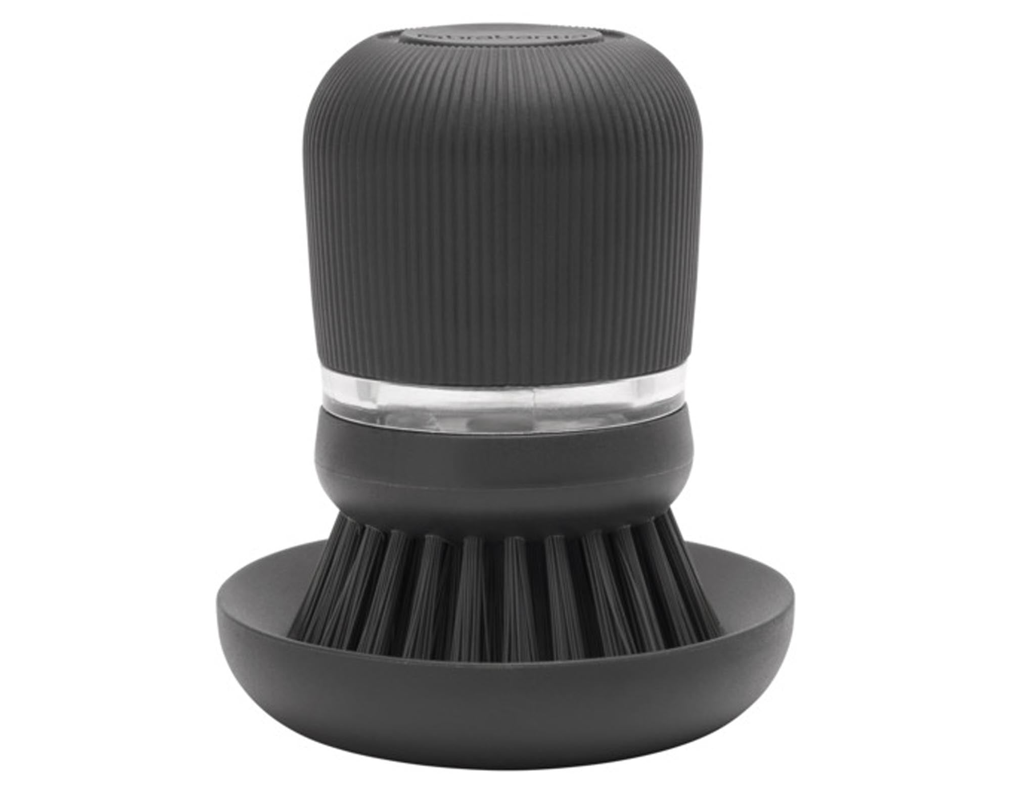 Entdecken Sie die BRABANTIA Abwaschbürste mit Seifenspender SinkSide in dark grey. Effiziente Geschirrreinigung, ergonomisches Design und stilvolles Küchenaccessoire.