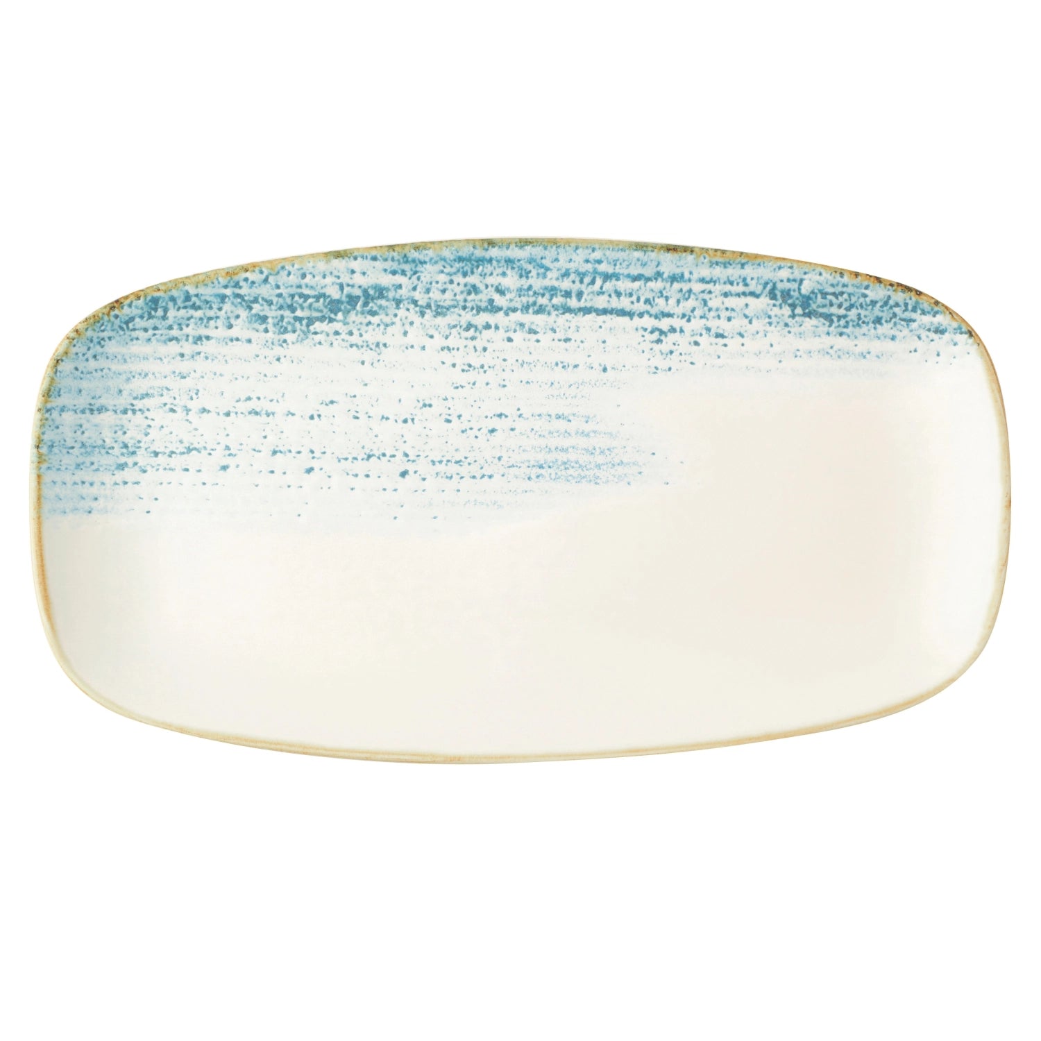 S.P. Homespun Accents Aquamarine Chefs Obl.Platte 35.5x18.9c