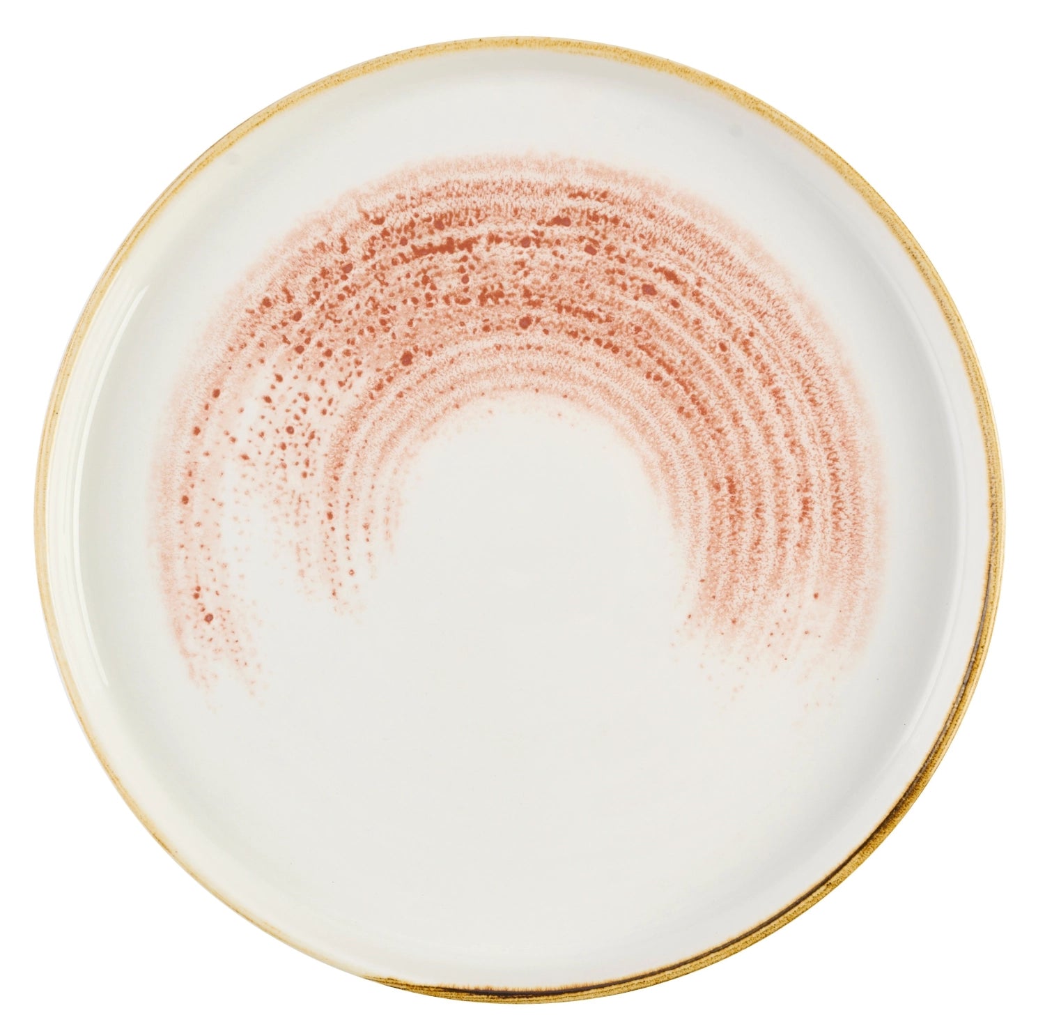 Entdecken Sie den 21 cm S.P. Homespun Accents Coral Teller von Churchill – ideal für Vorspeisen, Salate und Desserts. Spülmaschinenfest und elegant!