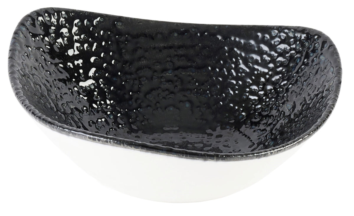 S.P. Homespun Chroma Black Triangel Schüssel 18.5cm in Schwarz präsentiert im Onlineshop von KAQTU Design AG. Schüssel ist von Churchill