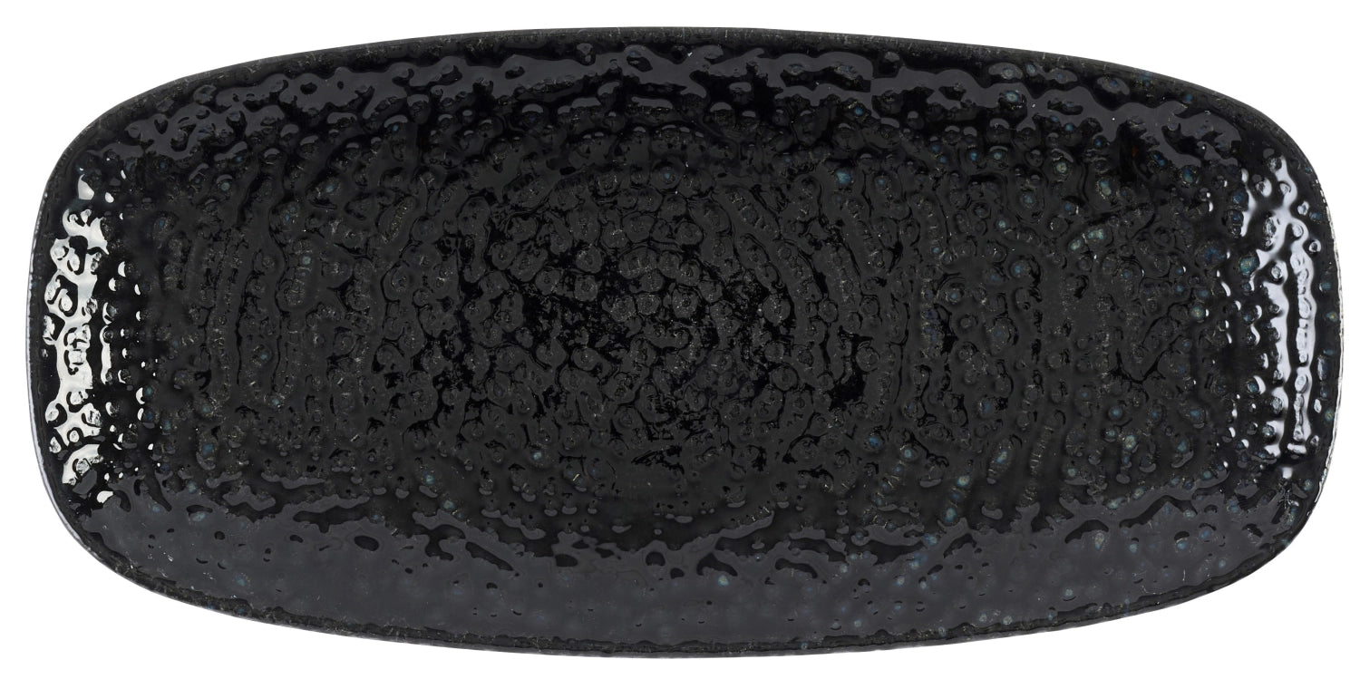 S.P. Homespun Chroma Black Chefs Plate 29.8X15.3cm
