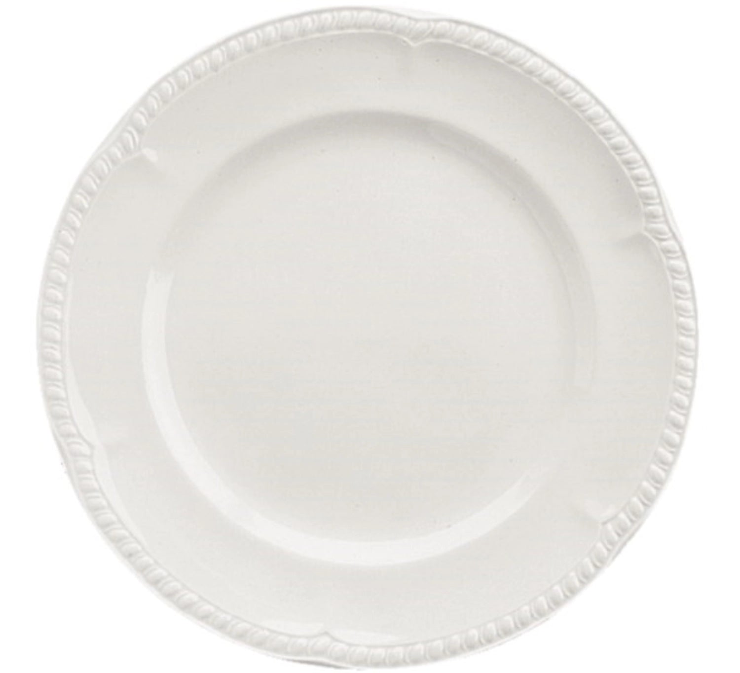 Flacher Buckingham White Teller von Churchill, 28 cm Durchmesser, ideal für stilvolle Tischdekoration und Servieren von Speisen.