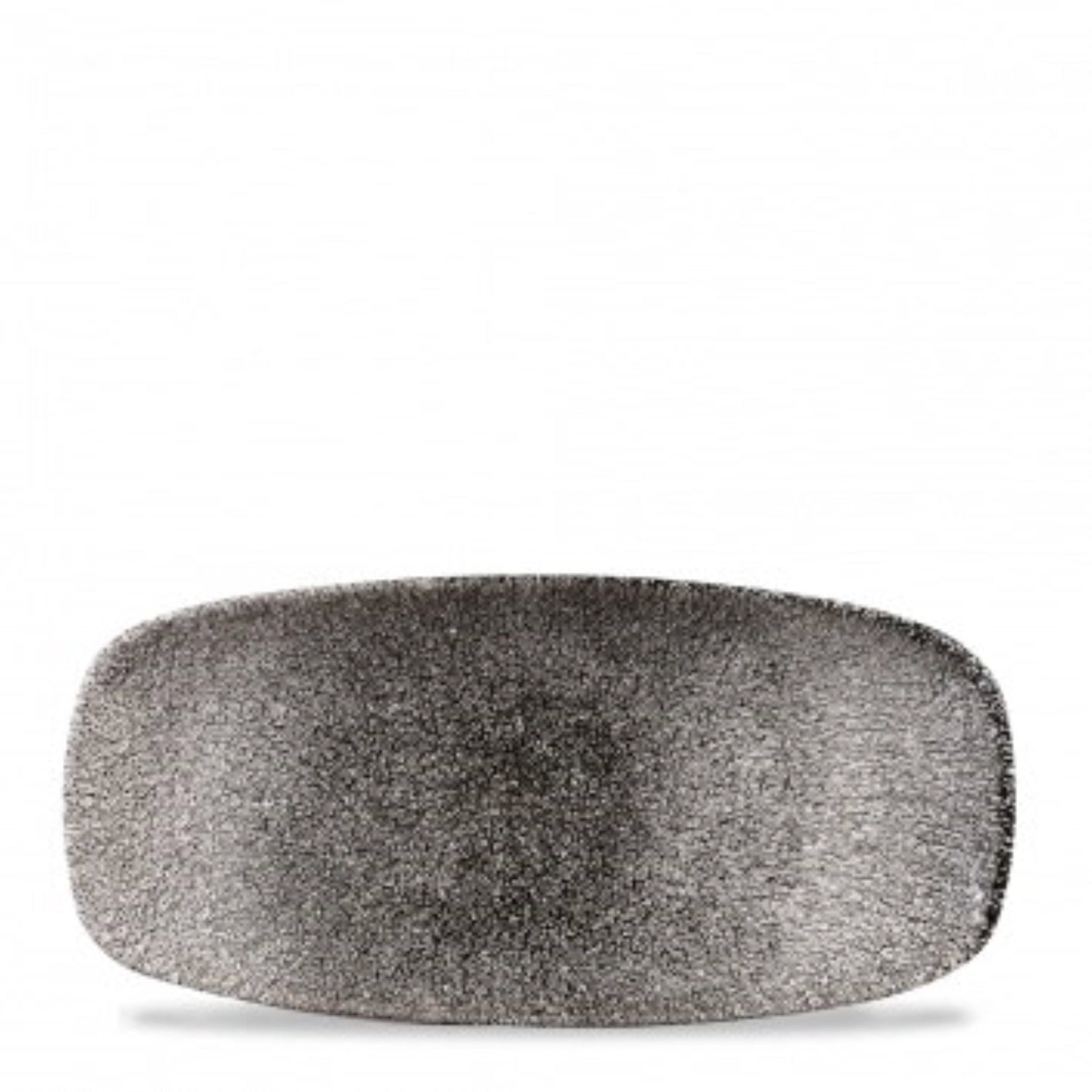 S.PRaku Quartz Black plate rectangular 26.9X12.7cm