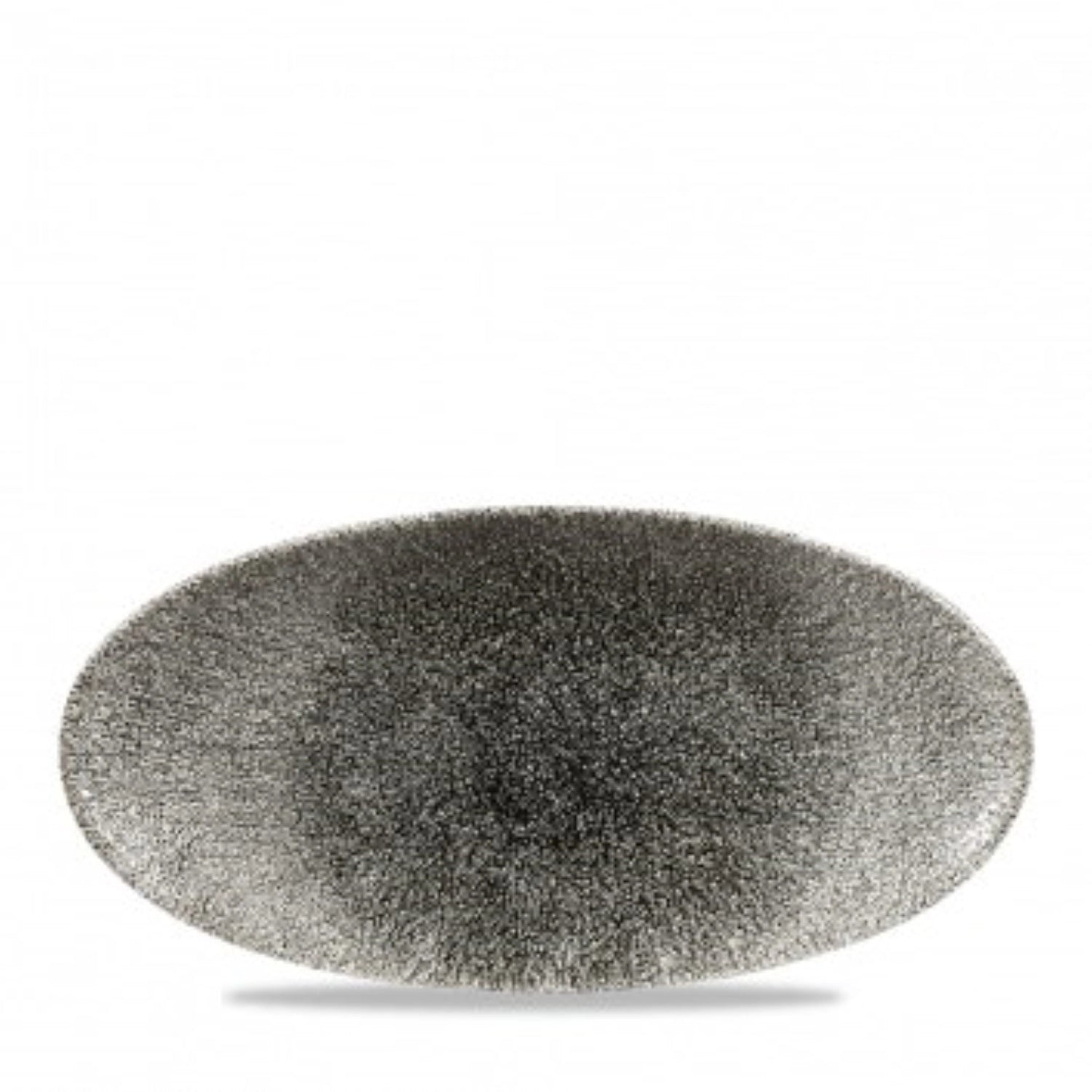 S.P. Raku Quartz Black plate oval 29.9x15cm