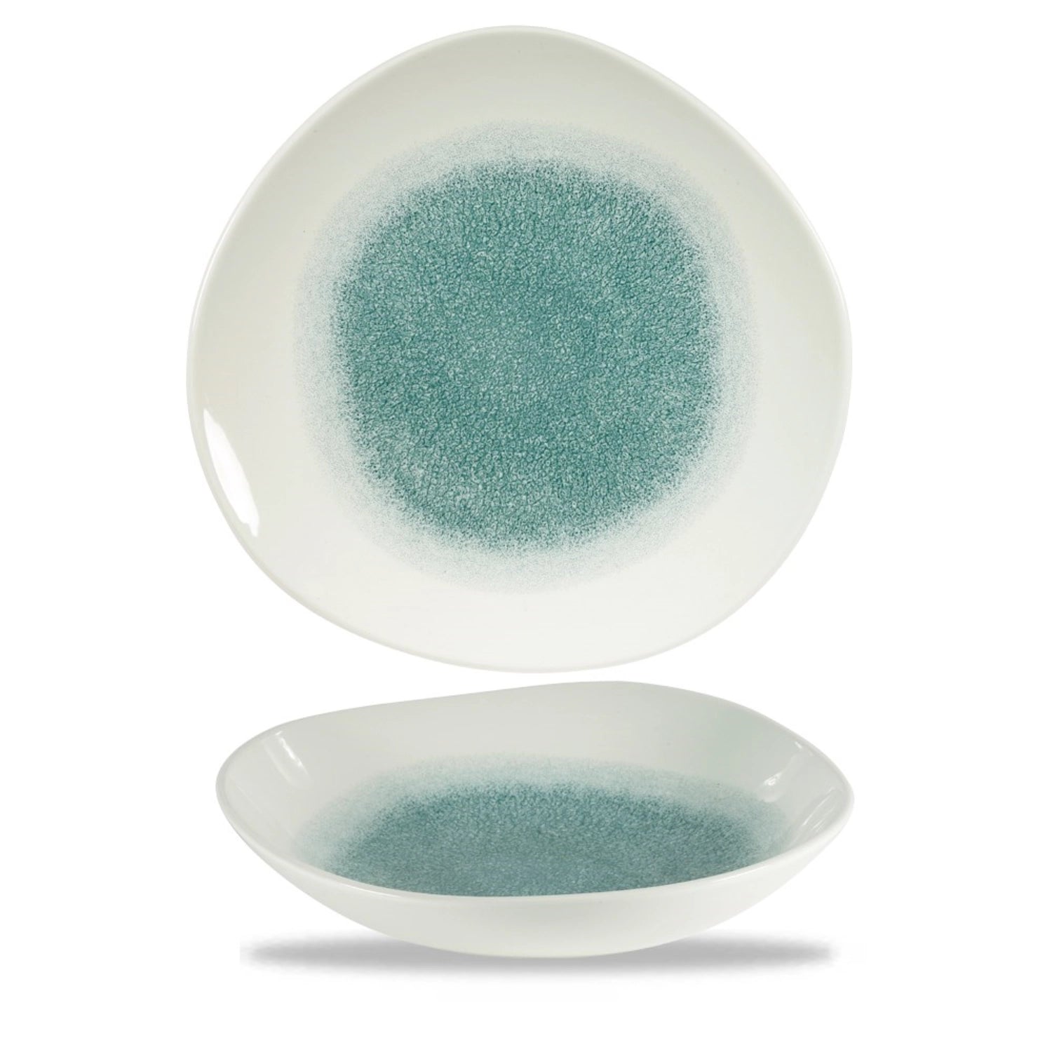 S.PAssiette creuse Raku Jade Green Organic 25,3 cm