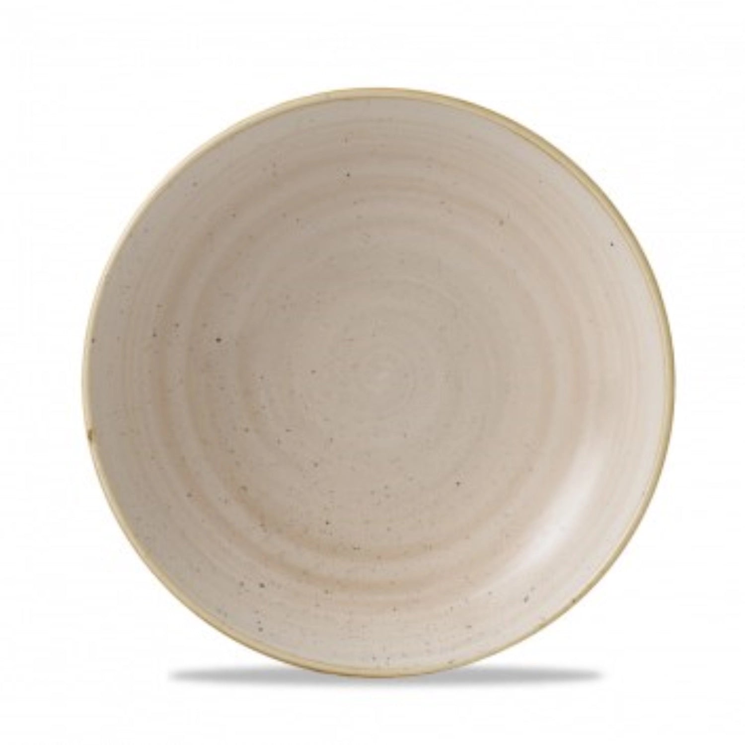 Stonecast Nutmeg Beige Coupe plate deep 24.8cm