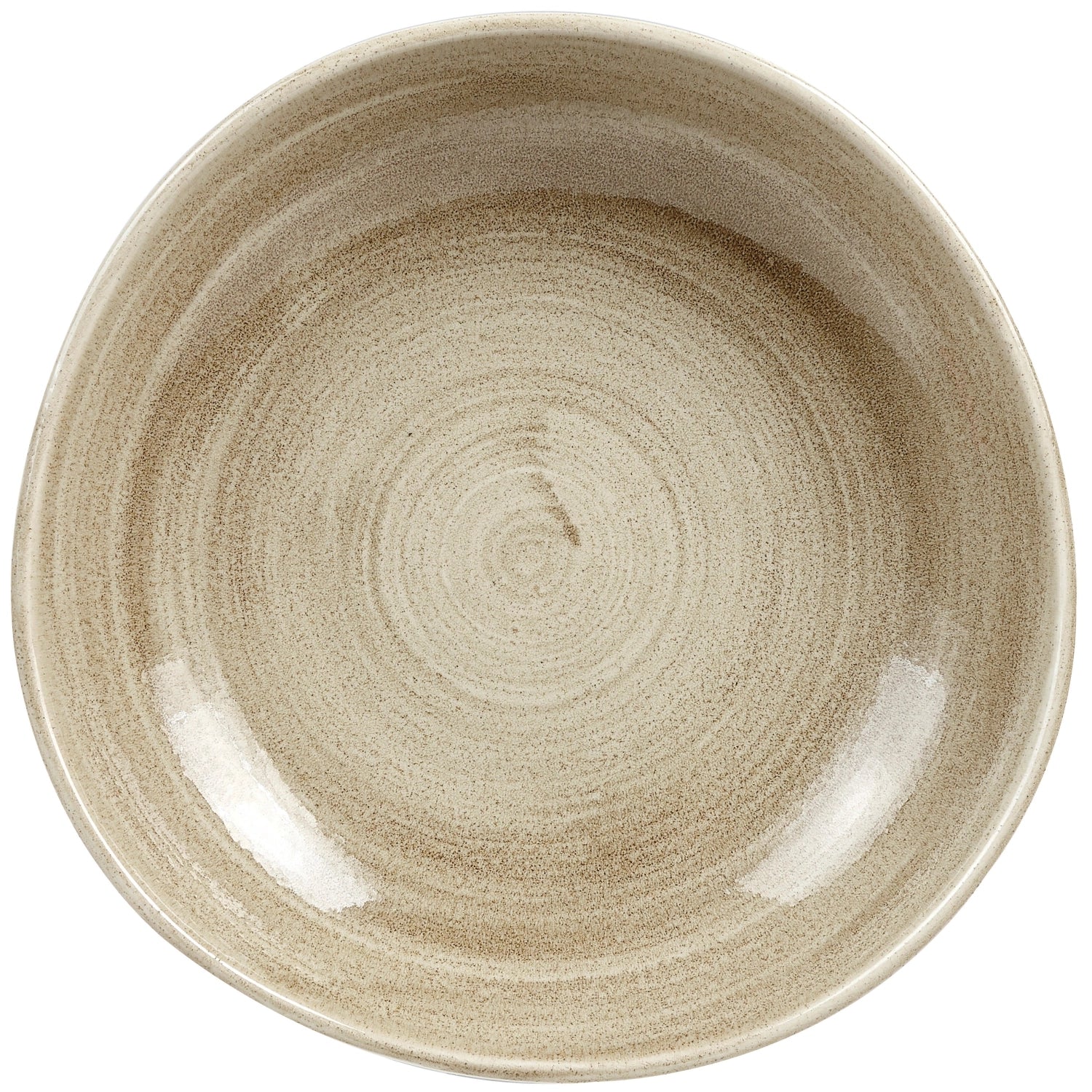 Stonecast Patina Antique taupe Organic plate deep 25.3cm