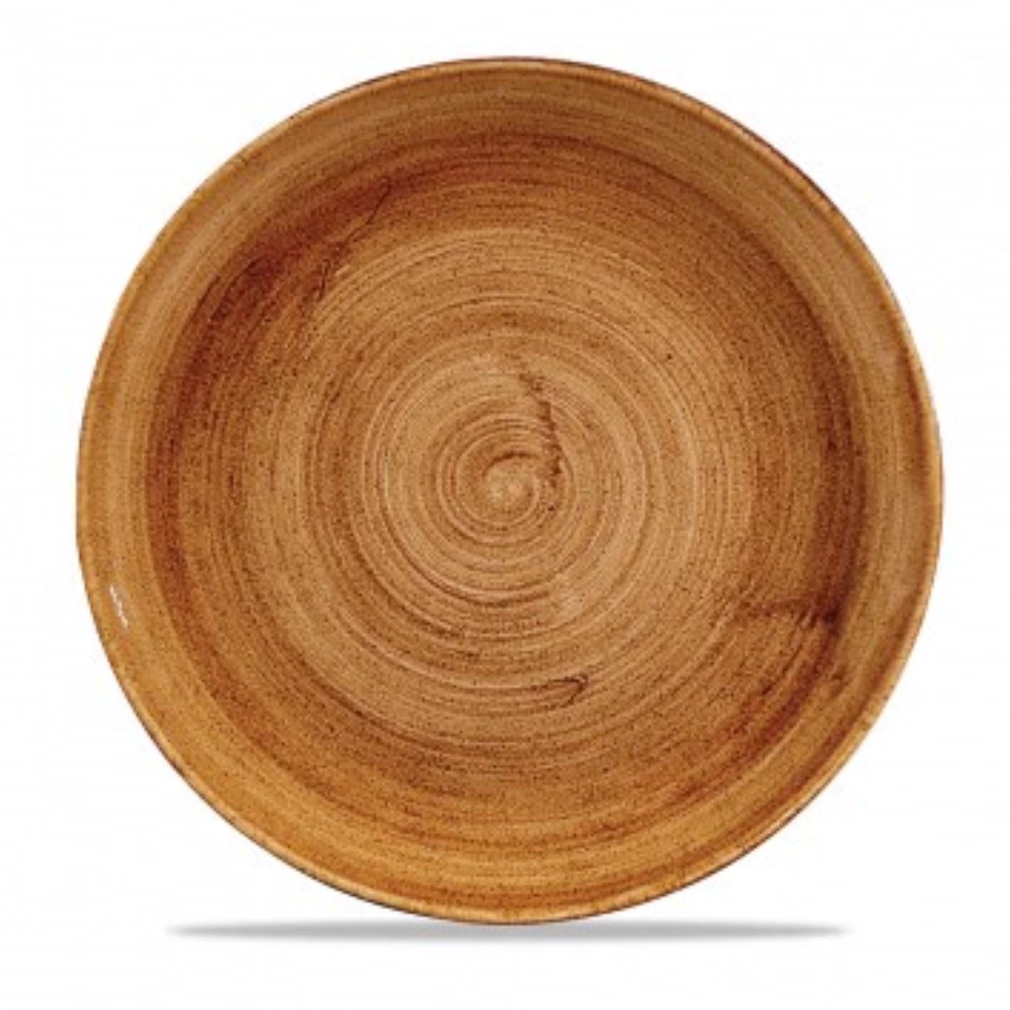 Eleganter 28,8 cm Teller aus Kupfer mit Patina, einzigartiges Vintage-Design, ideal für stilvolle Tischdekoration.