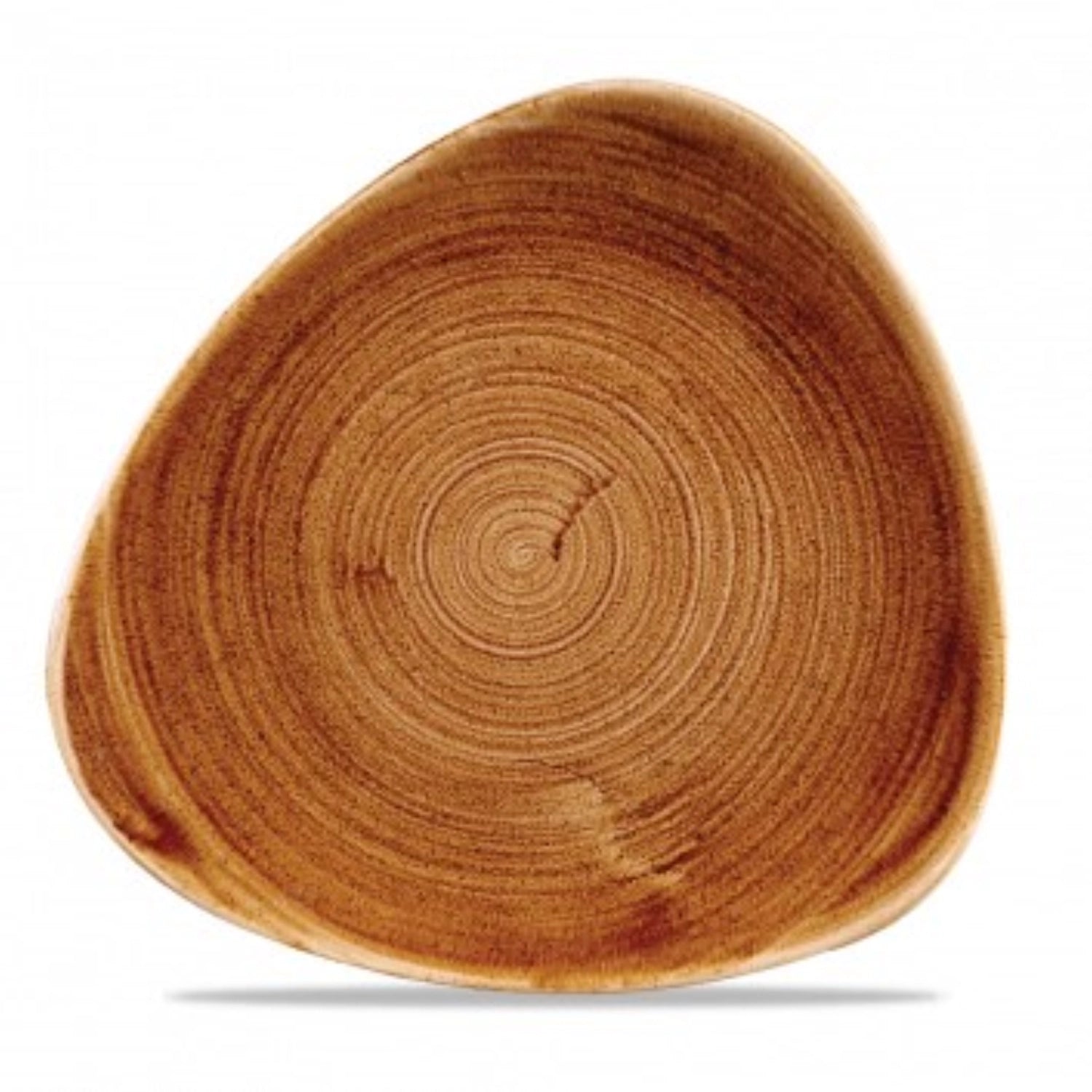 Stonecast Patina Vintage Copper Triangle Plate flat 22.9cm