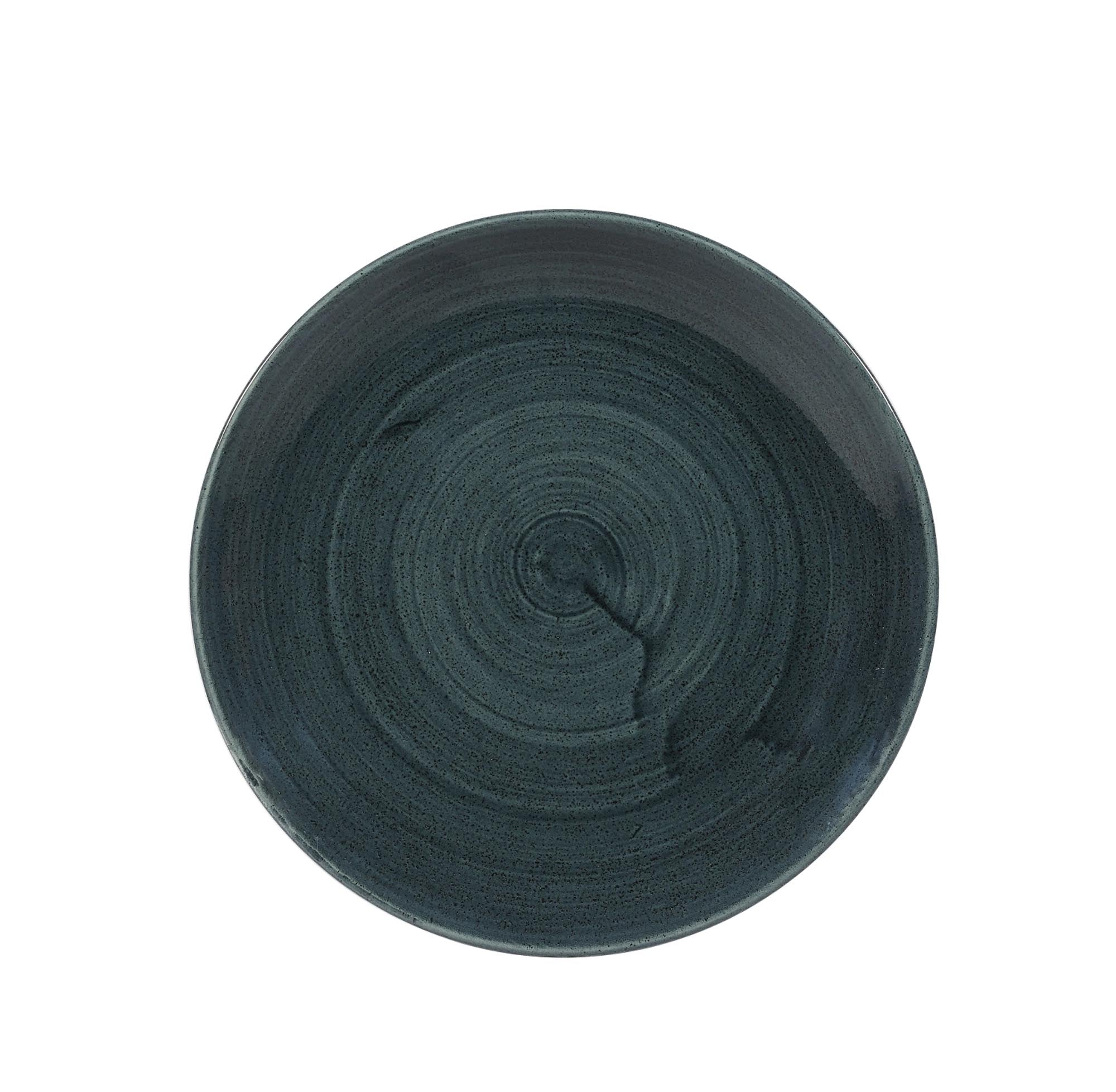 Stonecast Patina Rustic Teal Coupe plate flat 21.7cm