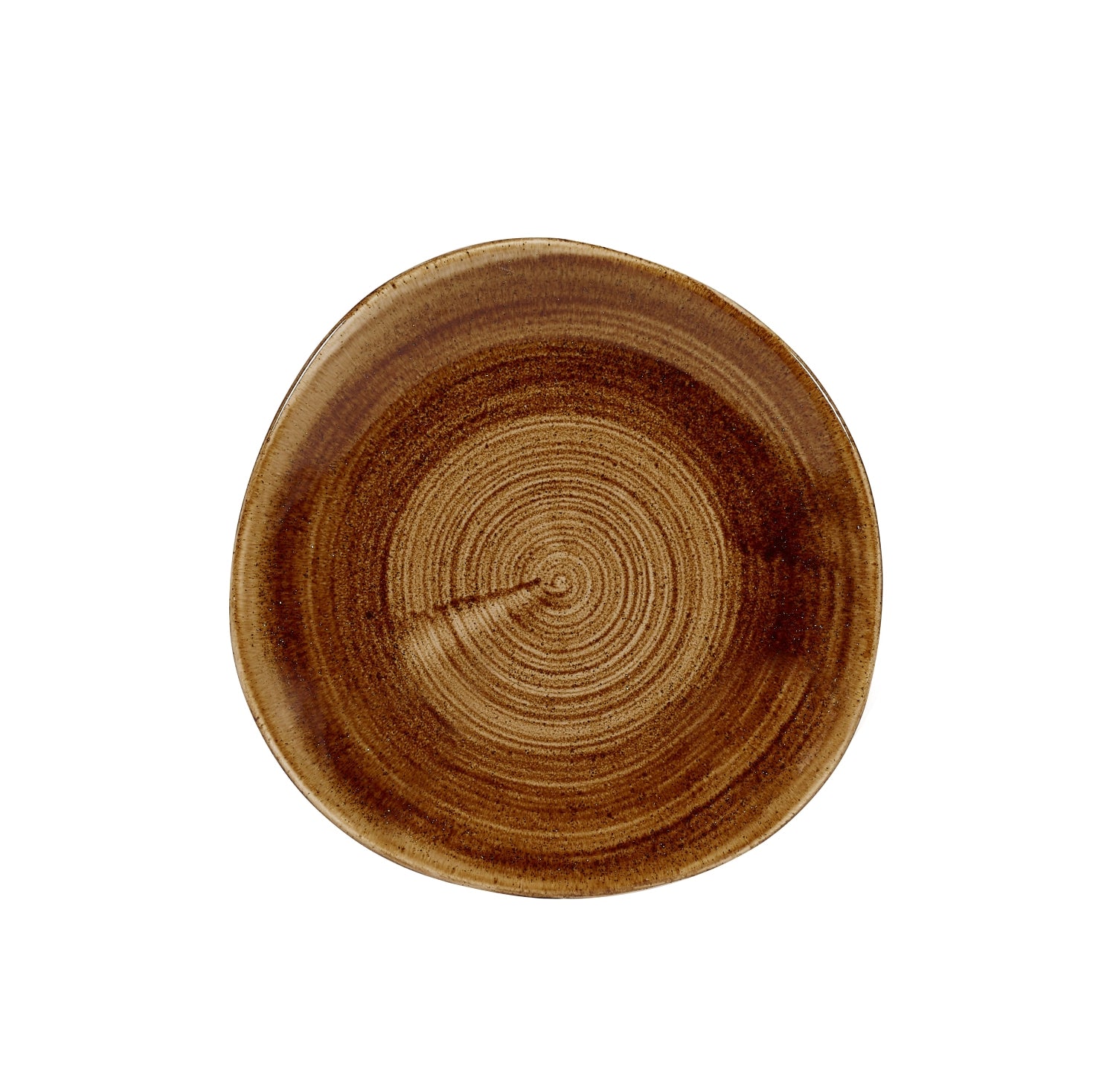 Stonecast Patina Vintage Copper Organic Plate flat 21cm