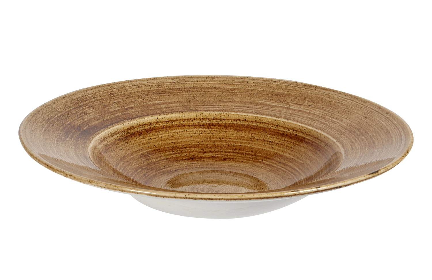 Erleben Sie den einzigartigen Stonecast Patina Vintage Copper Teller tief von Churchill. Perfekt für Suppen und Salate, robust und pflegeleicht.