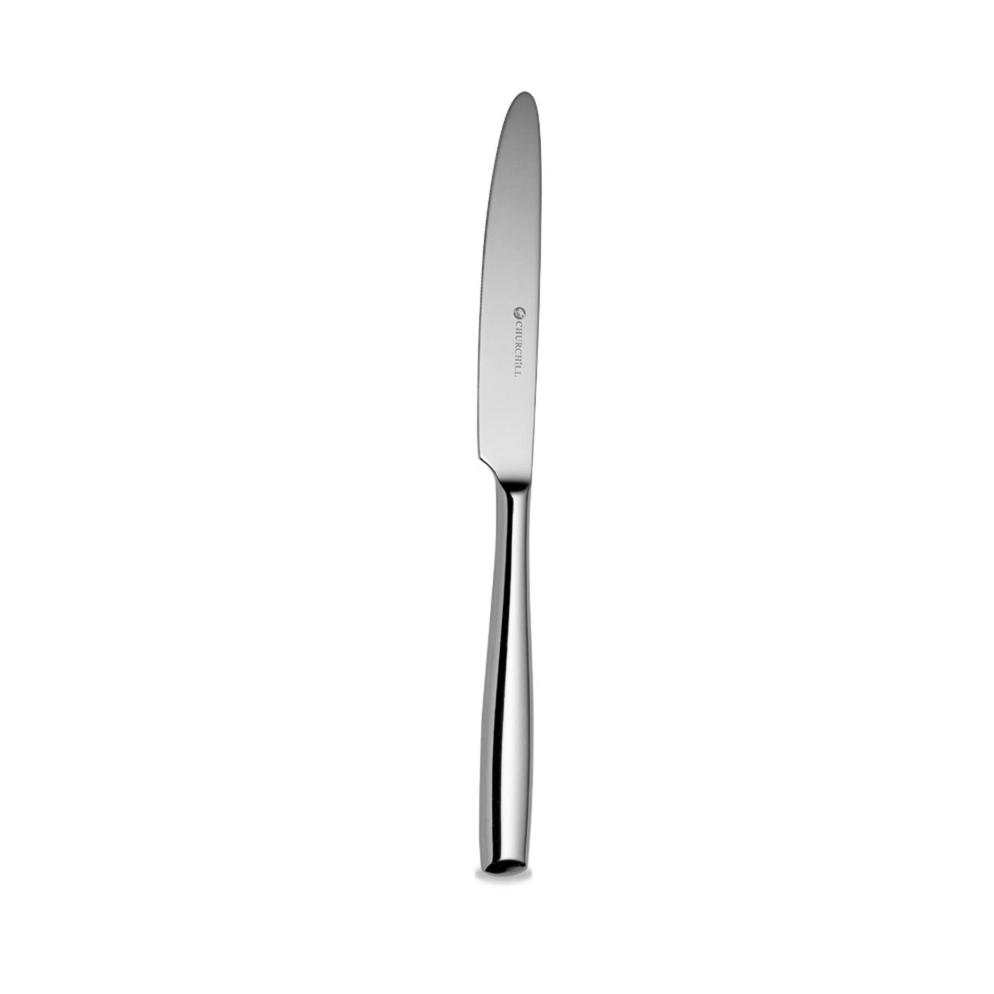 Elegantes Churchill Tafelmesser, 23,3 cm, rostfreier Edelstahl, weiss, ideal für Restaurants und festliche Anlässe.
