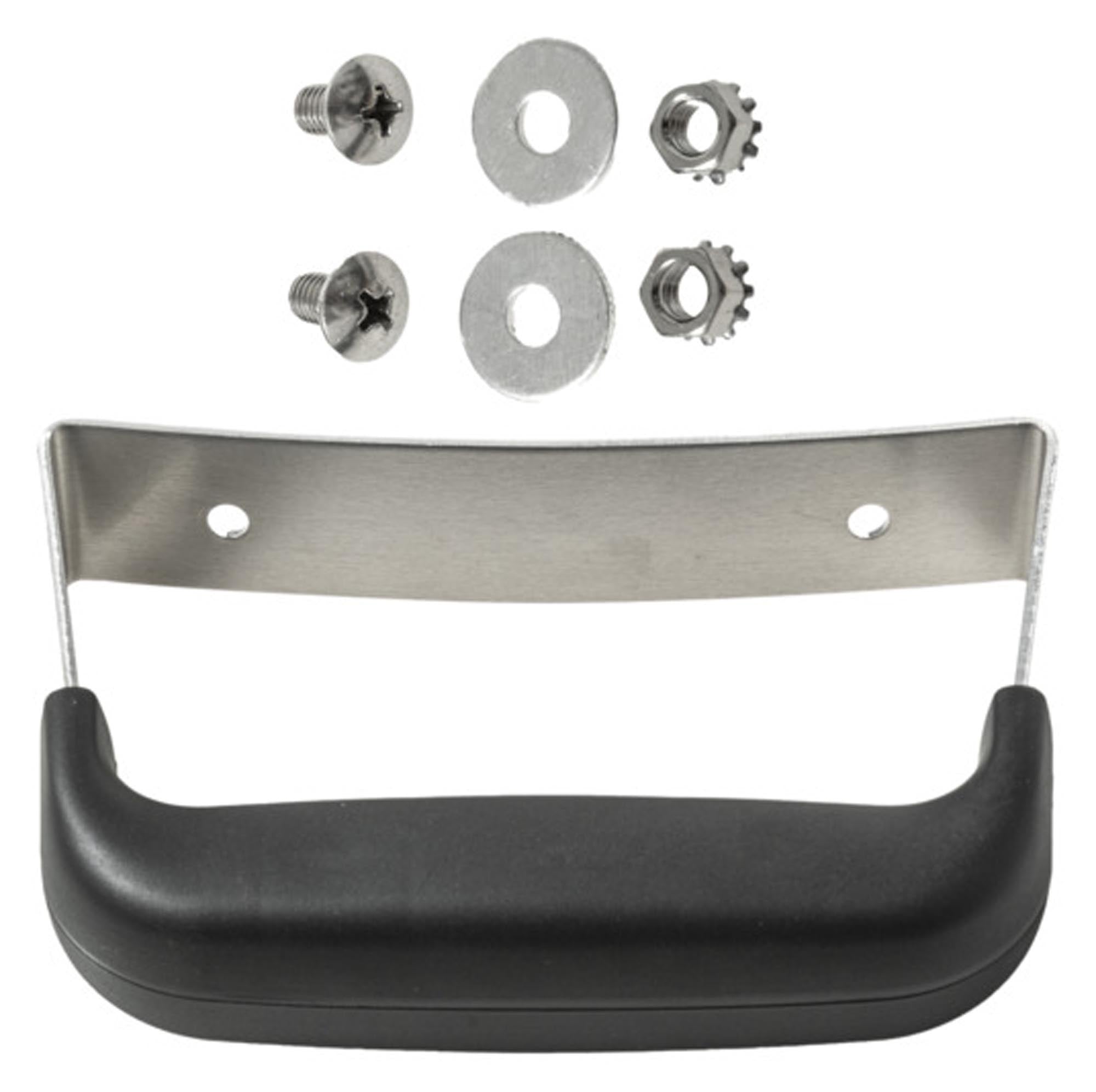 Hochwertiger RÖSLE Deckelgriff Sport F60 aus Edelstahl für Grills. Ergonomisch, langlebig und einfach zu montieren. Perfektes Grillzubehör!