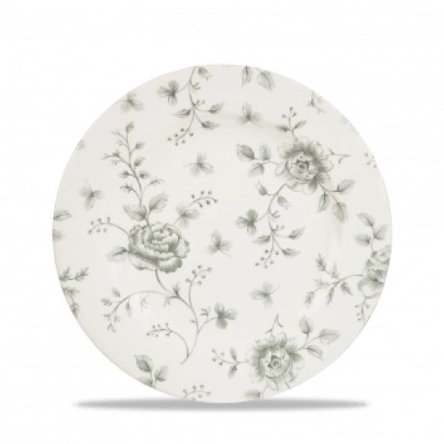 V.P. Rose Chintz Gray Plate 21cm