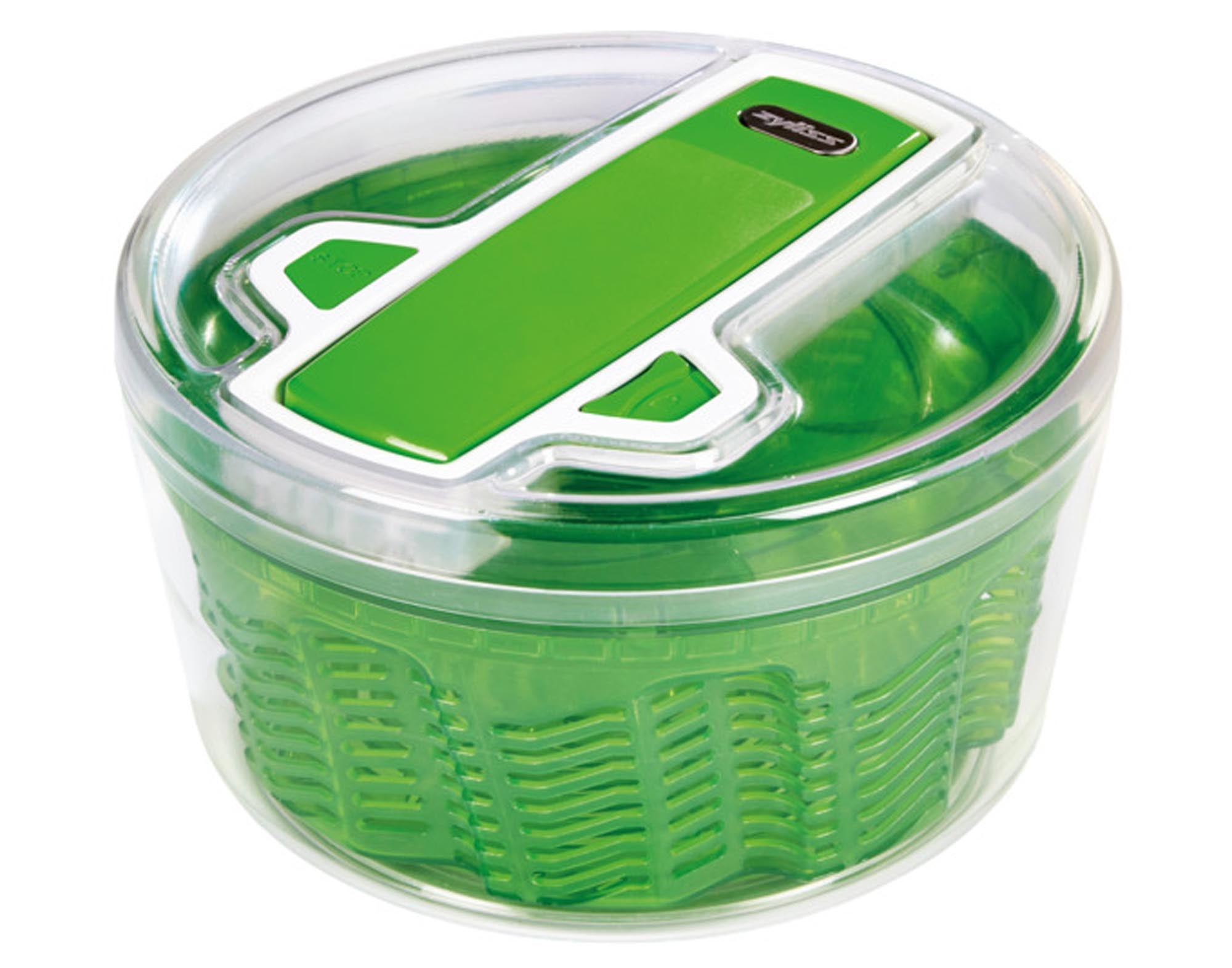 Entdecken Sie die ZYLISS Salatschleuder Swift Dry (ø 26 cm) – ideal für frische, knackige Salate. BPA-frei, ergonomisch und leicht zu reinigen!