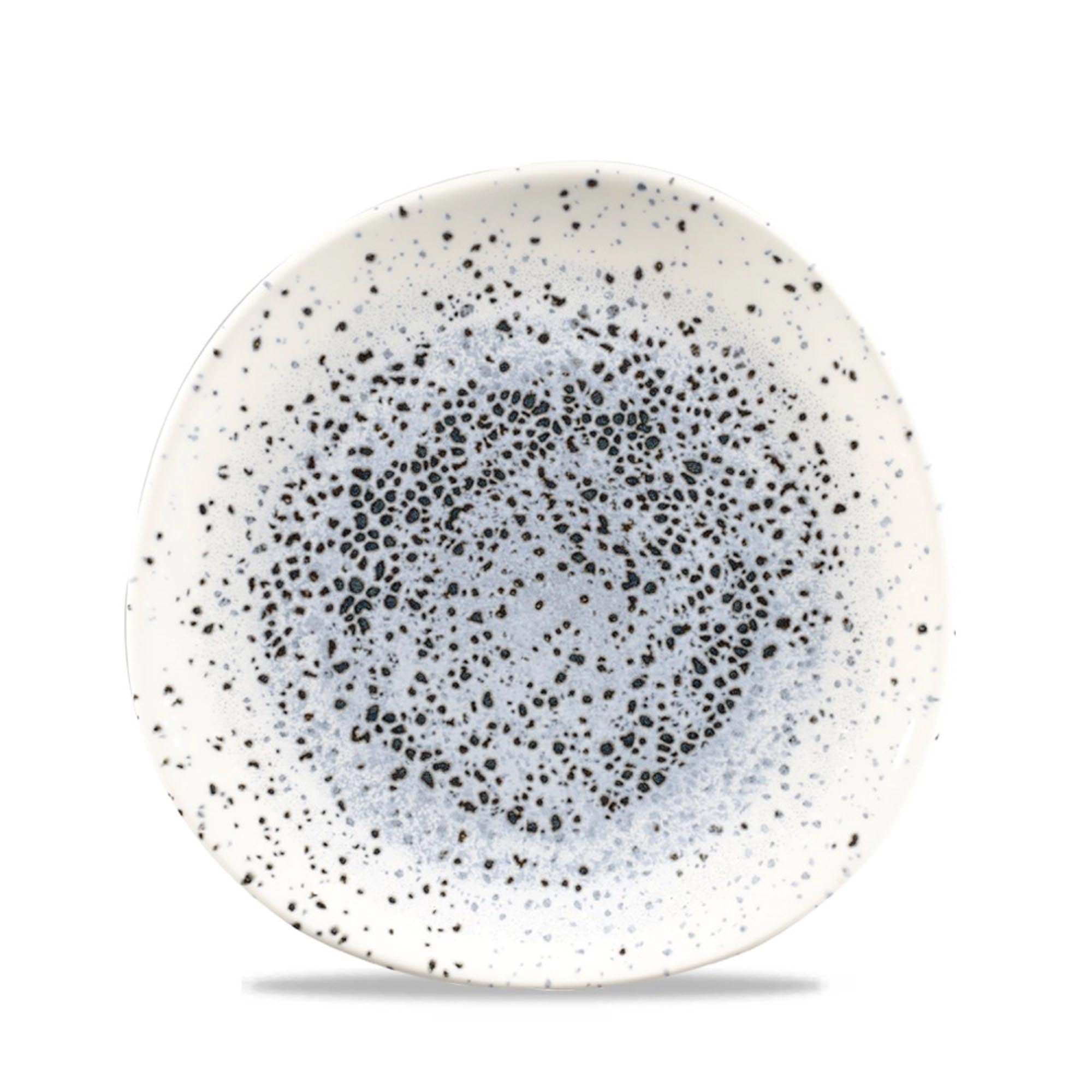 Eleganter, robuster Teller in sanftem Blau, ideal für stilvolle Tischdekorationen. Spülmaschinenfest und mikrowellengeeignet.