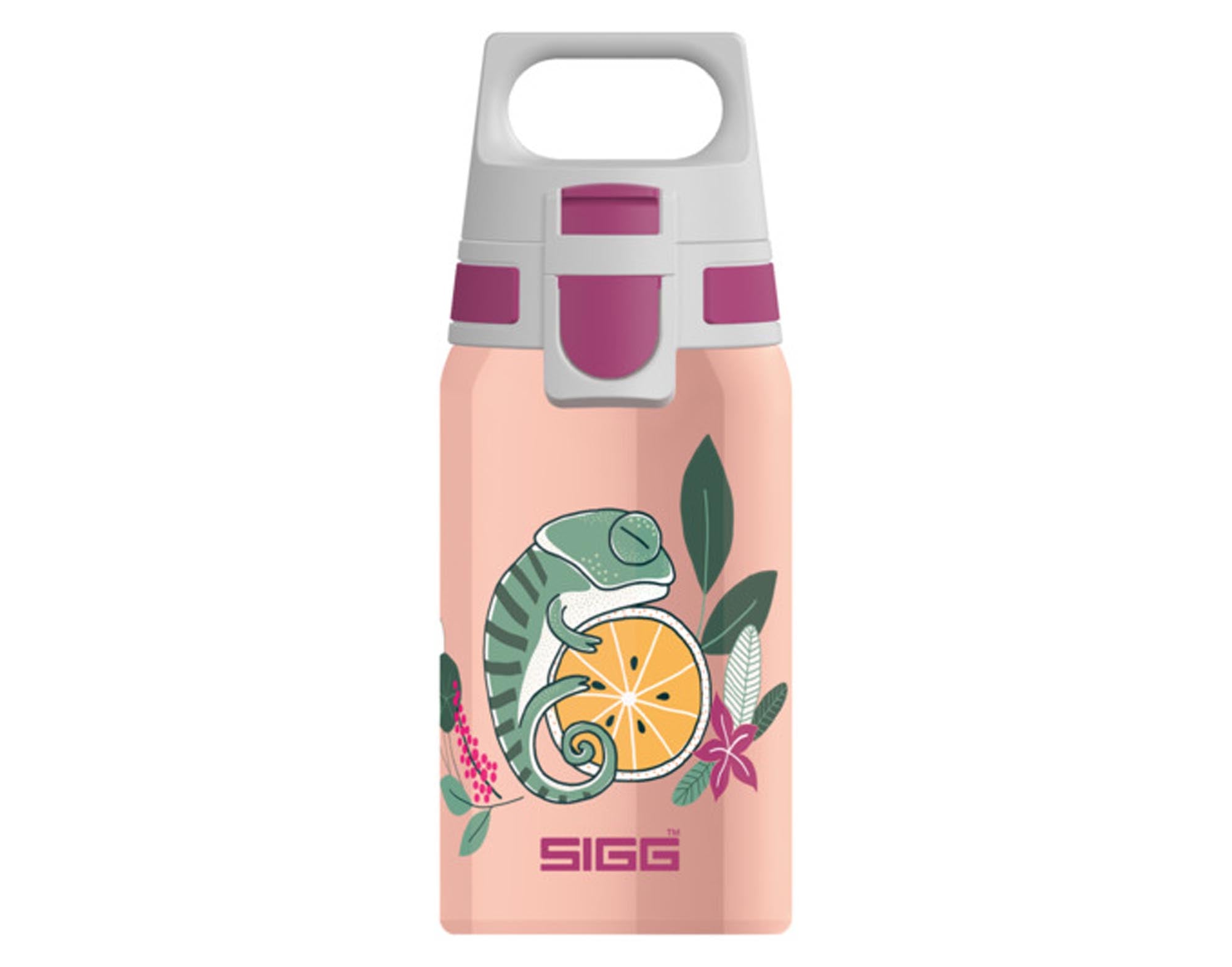 Entdecken Sie die SIGG Trinkflasche Bottle Shield One flora 0.5 l – auslaufsicher, BPA-frei, leicht und stilvoll für Sport, Schule und Büro.