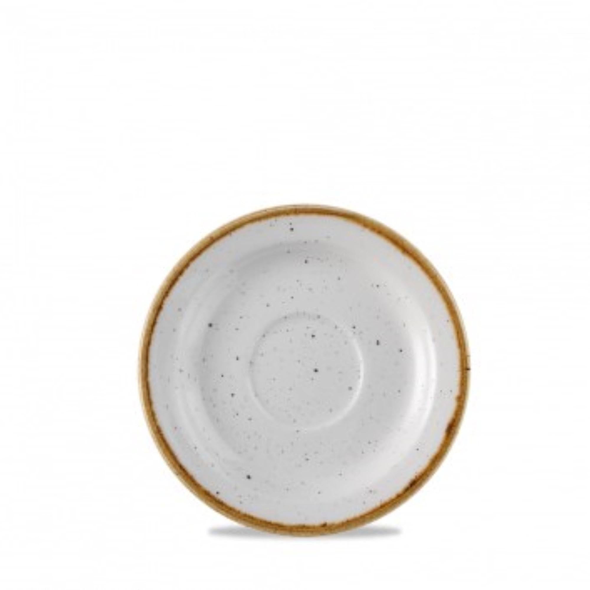 Elegante 15cm Untertasse aus robustem Porzellan, spülmaschinenfest, mikrowellengeeignet, ideal für Restaurants und Cafés.