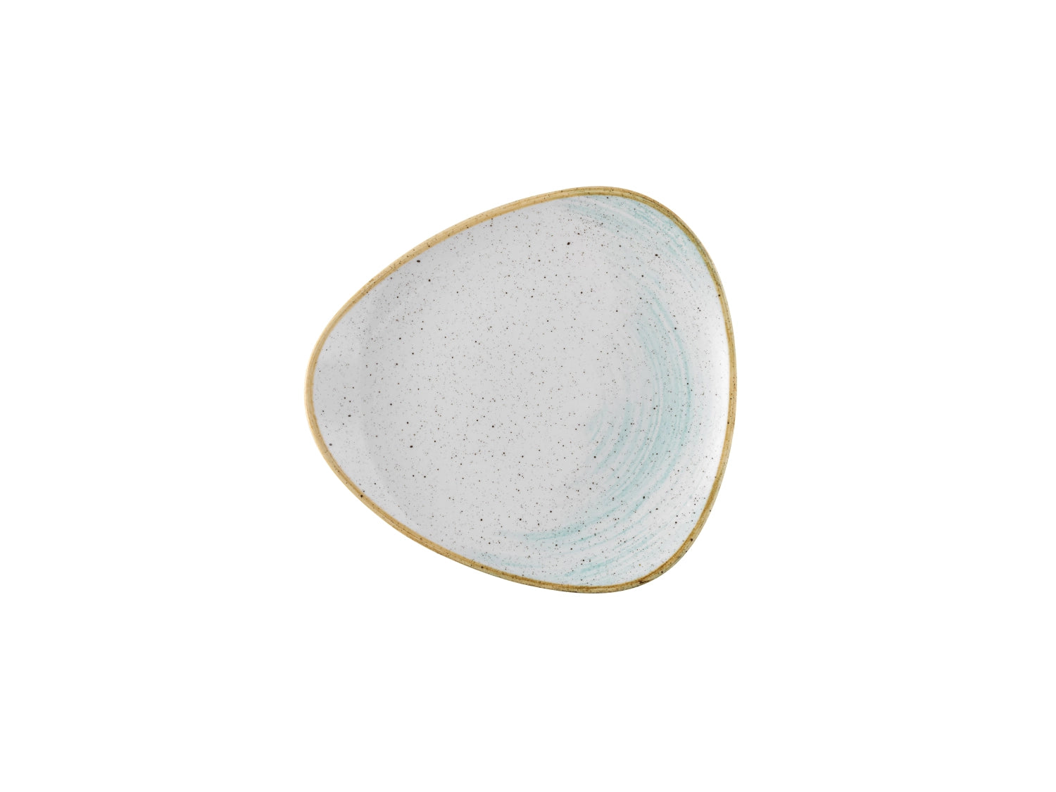Stonecast Accents Duck Egg Triangle Plate 26.5cm