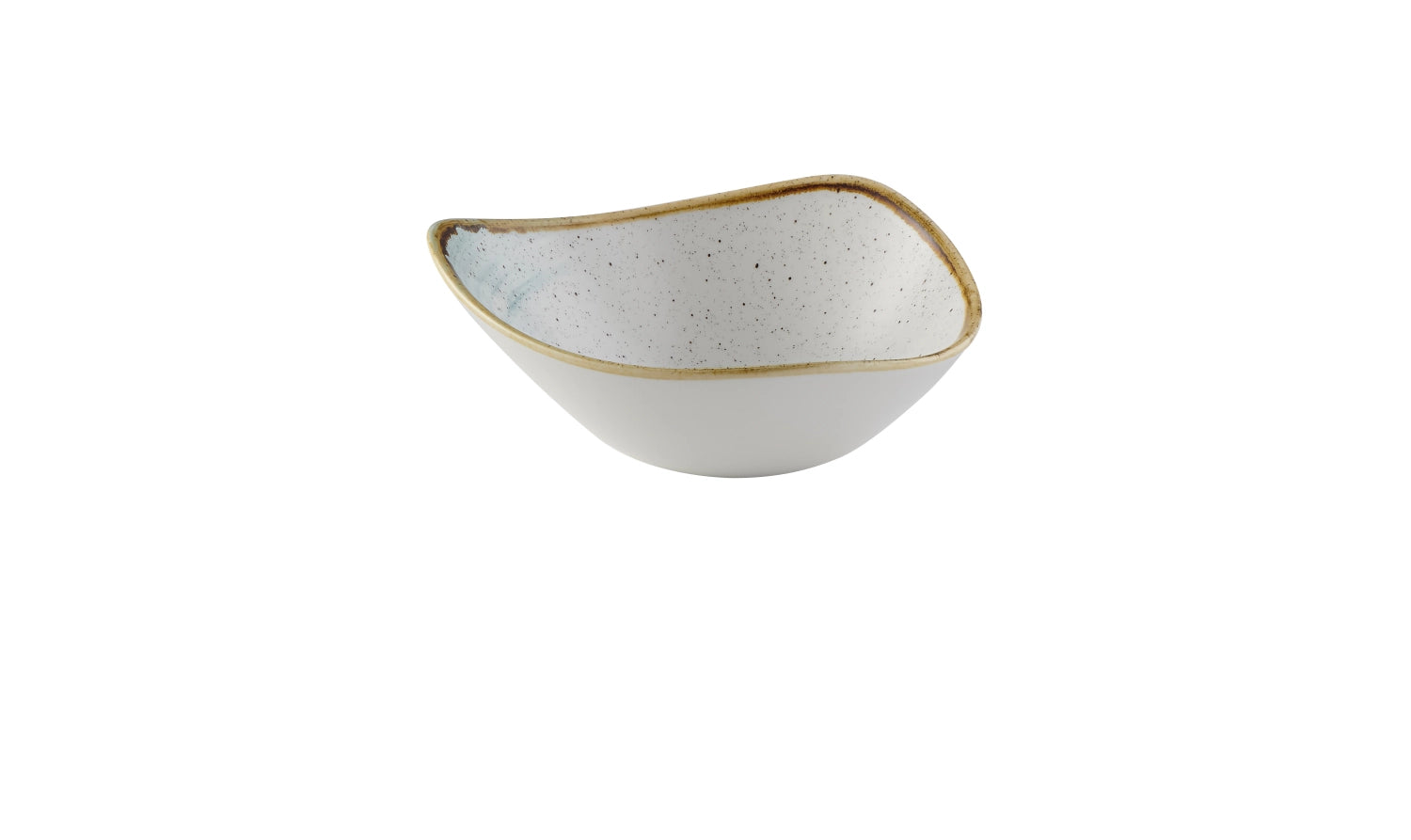 Eleganter, tiefen Triangelteller in sanftem Duck Egg von Stonecast Accents, 18.5 cm, perfekt für kreative Anrichteideen und besondere Anlässe.