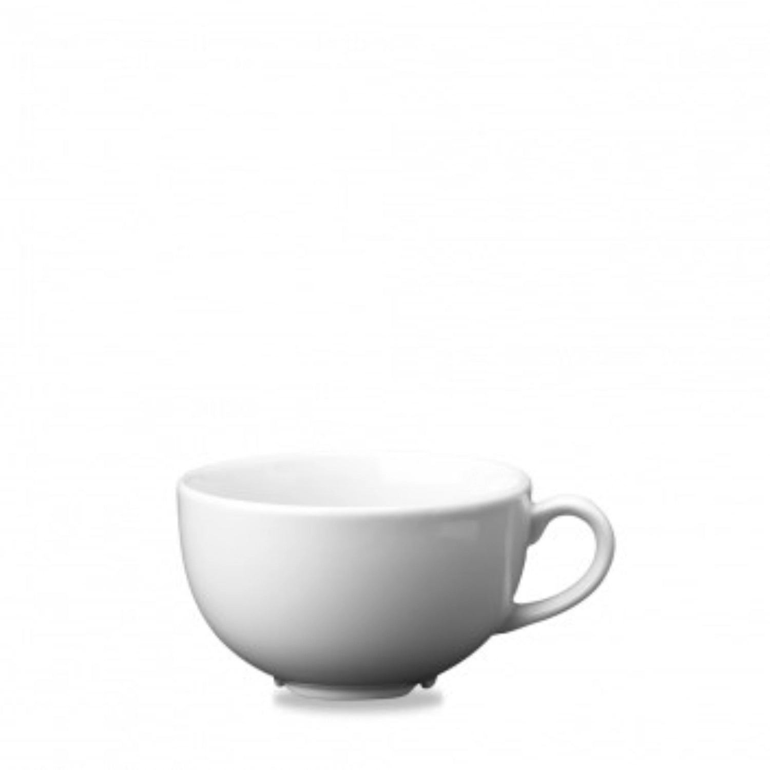 Stilvolle Cafe White Tasse von Churchill, 50cl, H7cm, D11.5cm, perfekt für Latte Macchiato, vereint zeitgemäßes Design mit praktischer Nutzung.