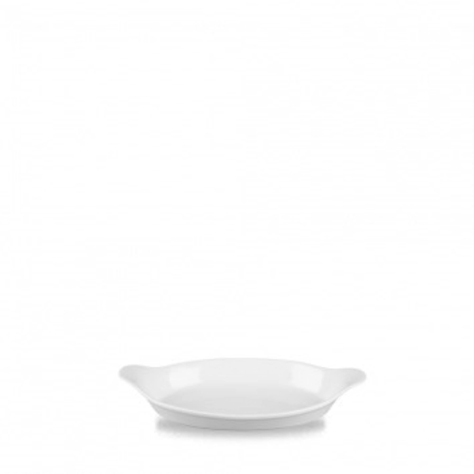 Elegante ovale Porzellanschale 20.5x11.3cm mit Griffen, ideal für Beilagen, Aufläufe, Salate. Spülmaschinenfest, mikrowellen- und ofengeeignet.