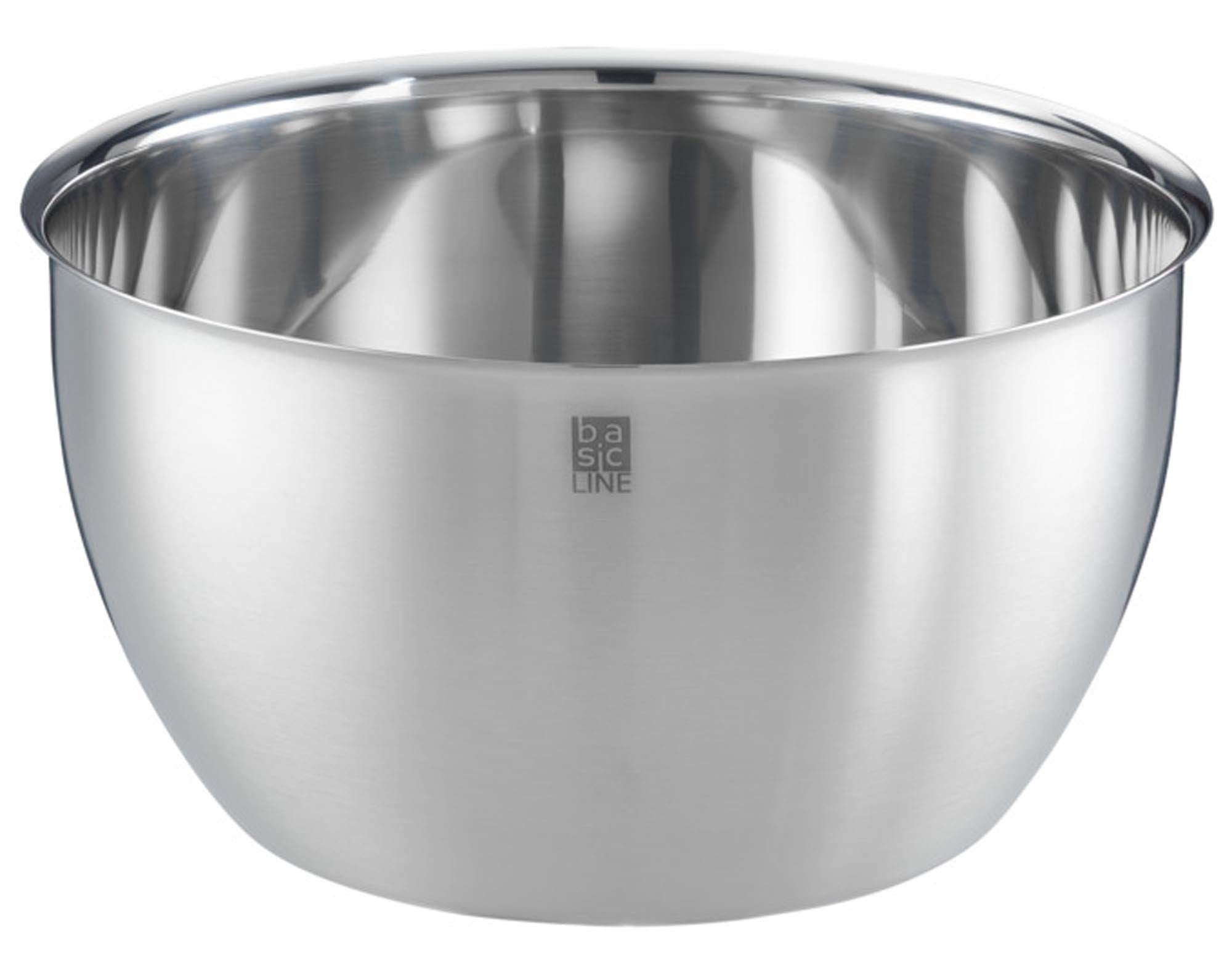 Entdecken Sie die RÖSLE Schüssel Basic Line ø 20 cm – vielseitig, aus hochwertigem Edelstahl, spülmaschinengeeignet und ideal für jede Küche!