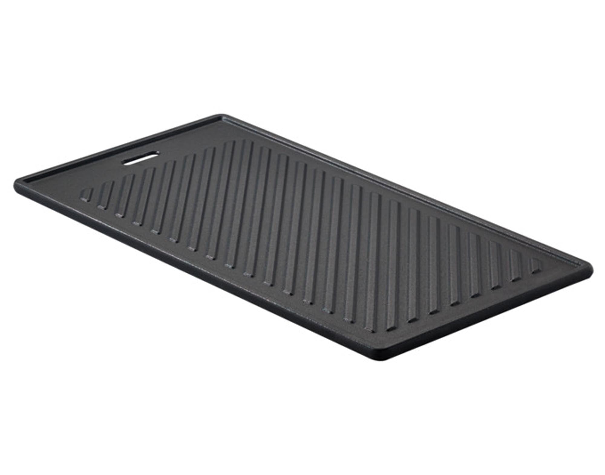 Entdecke die RÖSLE Grillplatte Videro: Hochwertiges Gusseisen, perfekte Hitzeverteilung und großzügige Grillfläche für köstliche Speisen.