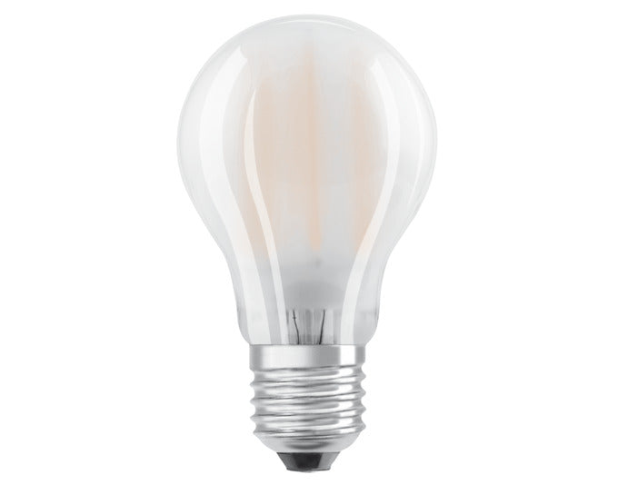 OSRAM LED-Lampe Retrofit Classic A E27 7.0W 806lm frosted Warm White in  präsentiert im Onlineshop von KAQTU Design AG. Leuchtmittel ist von OSRAM