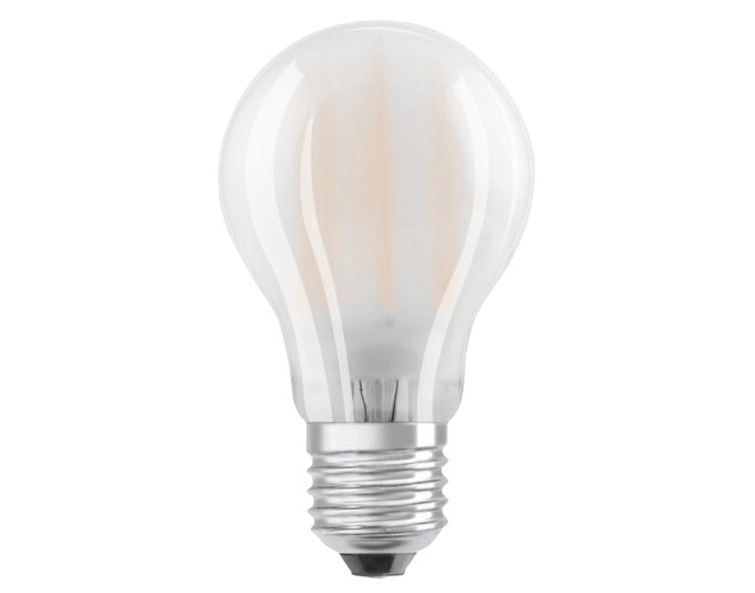 OSRAM LED-Lampe Retrofit Classic A E27 7.0W 806lm frosted Warm White in  präsentiert im Onlineshop von KAQTU Design AG. Leuchtmittel ist von OSRAM